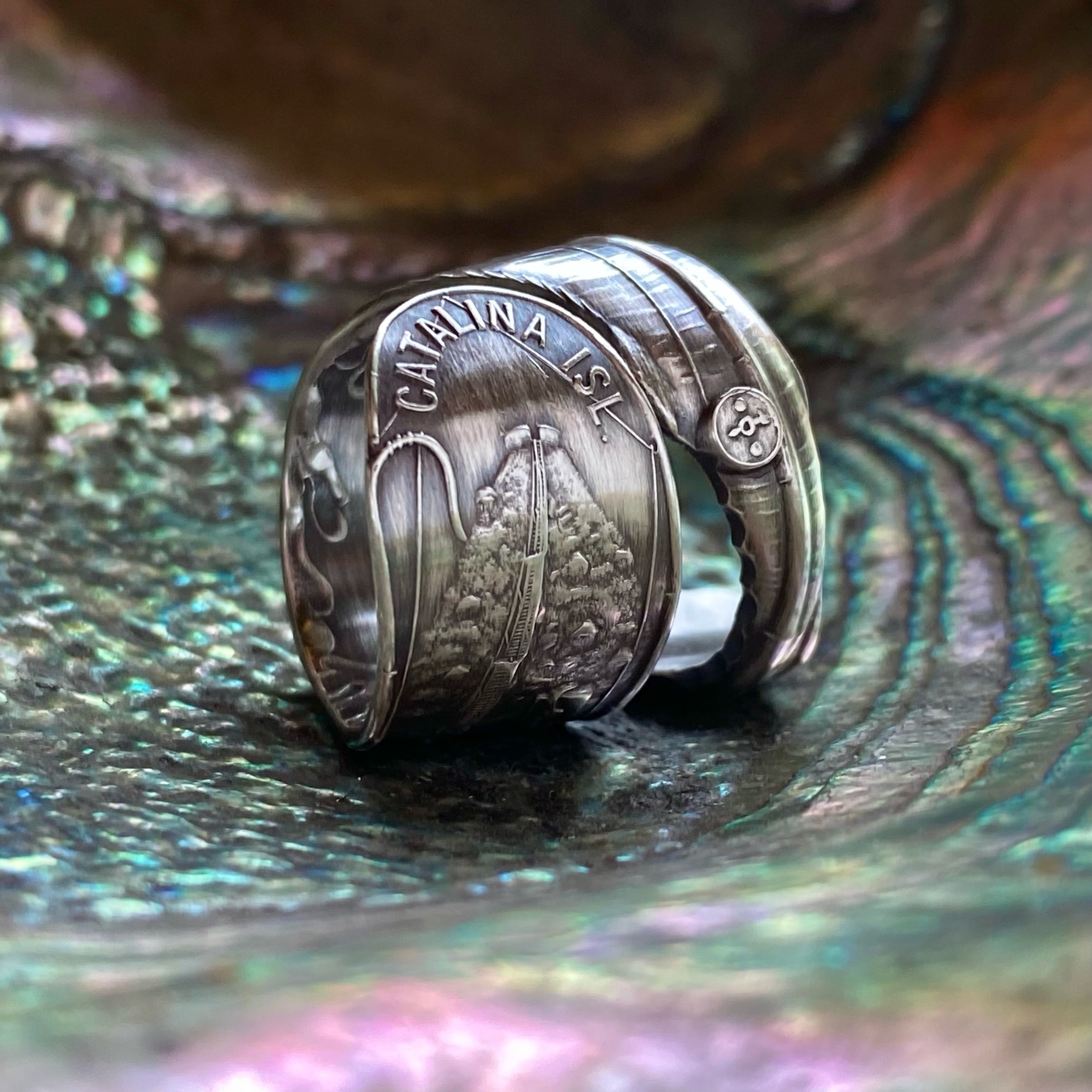 Grand Catalina Island Sterling Spoon Ring - LadyForge Jewelry