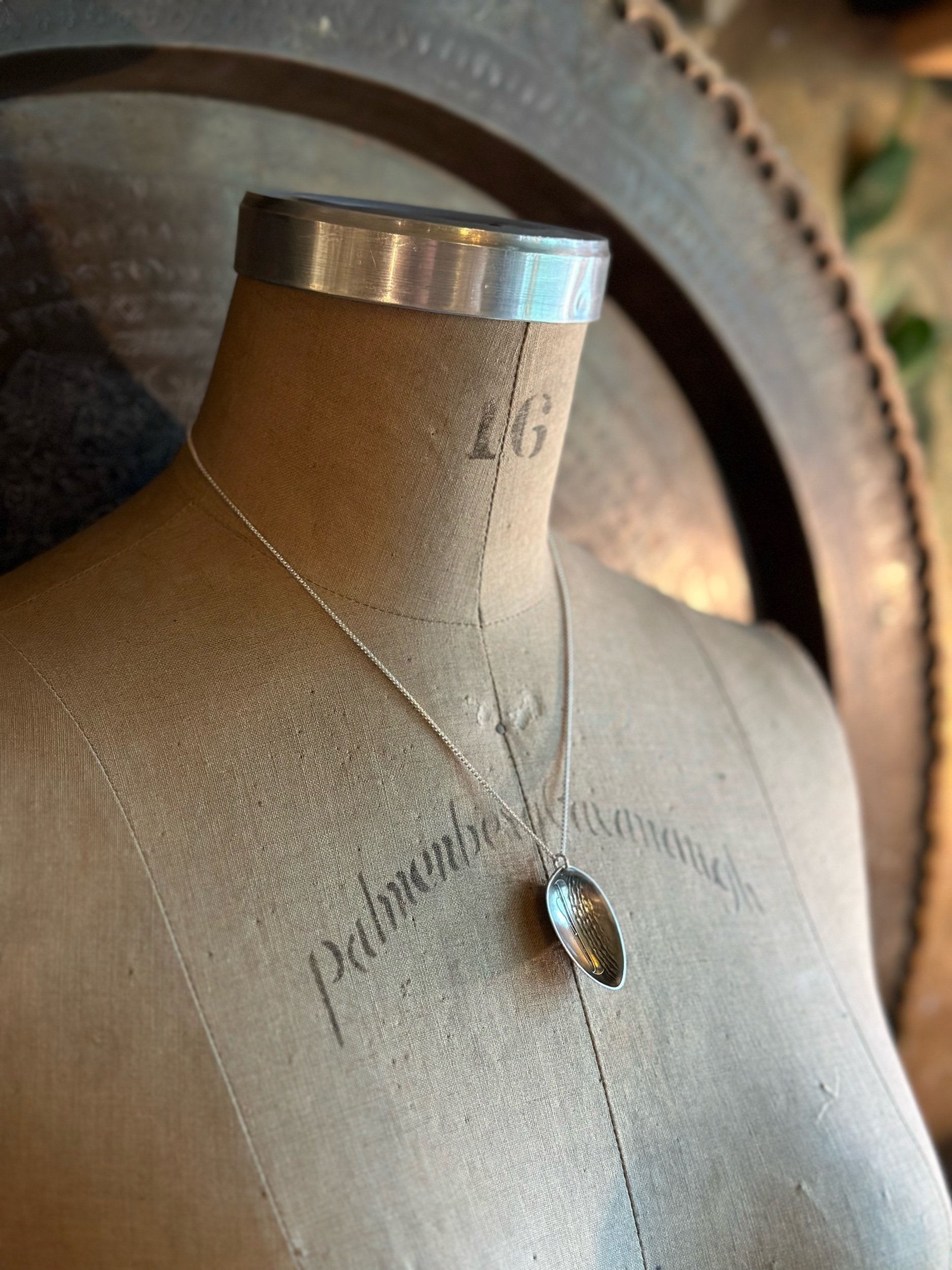 Canoe Sterling Spoon Bowl Necklace - LadyForge Jewelry
