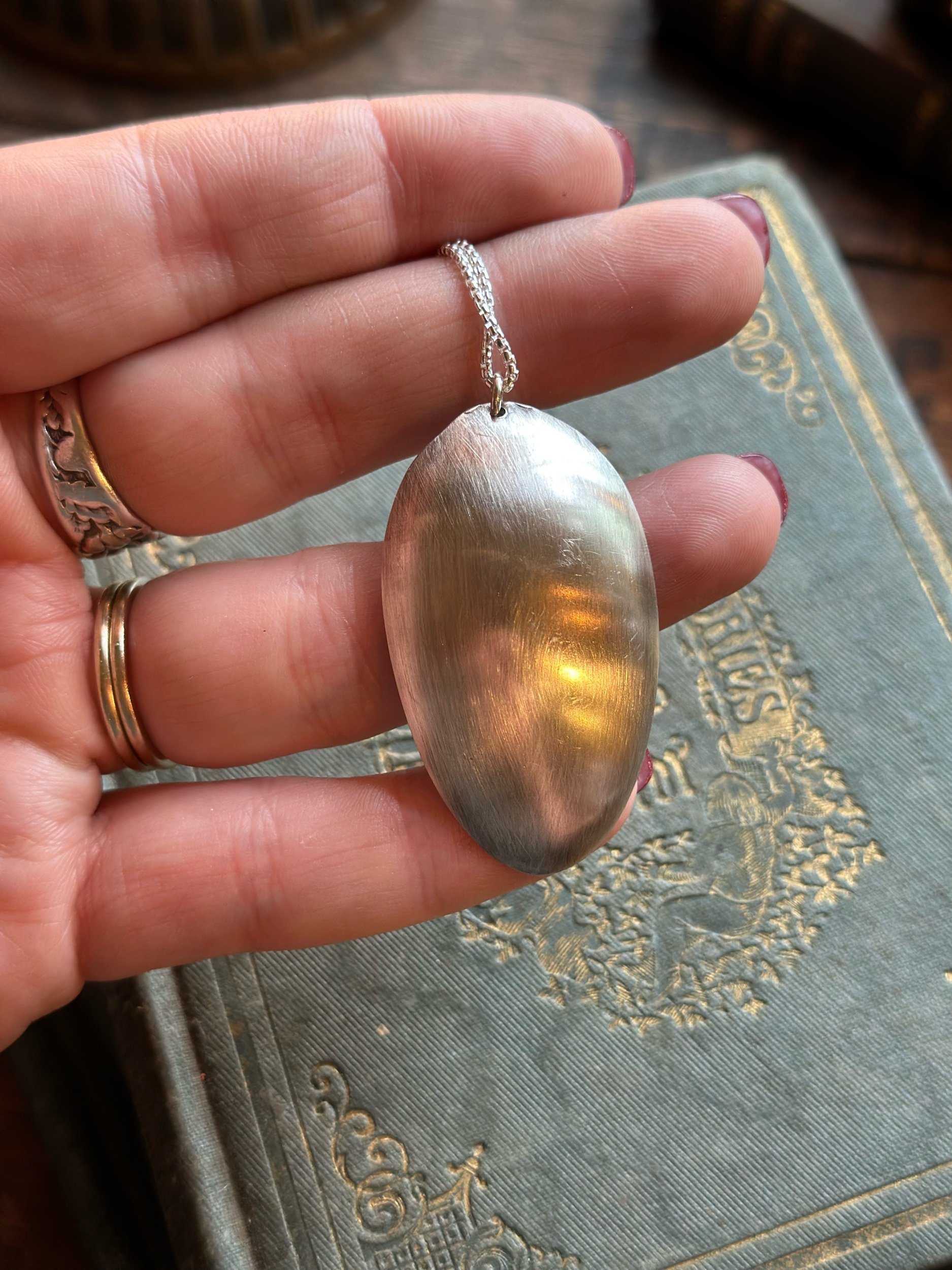 New Orleans Sterling Spoon Bowl Necklace - LadyForge Jewelry