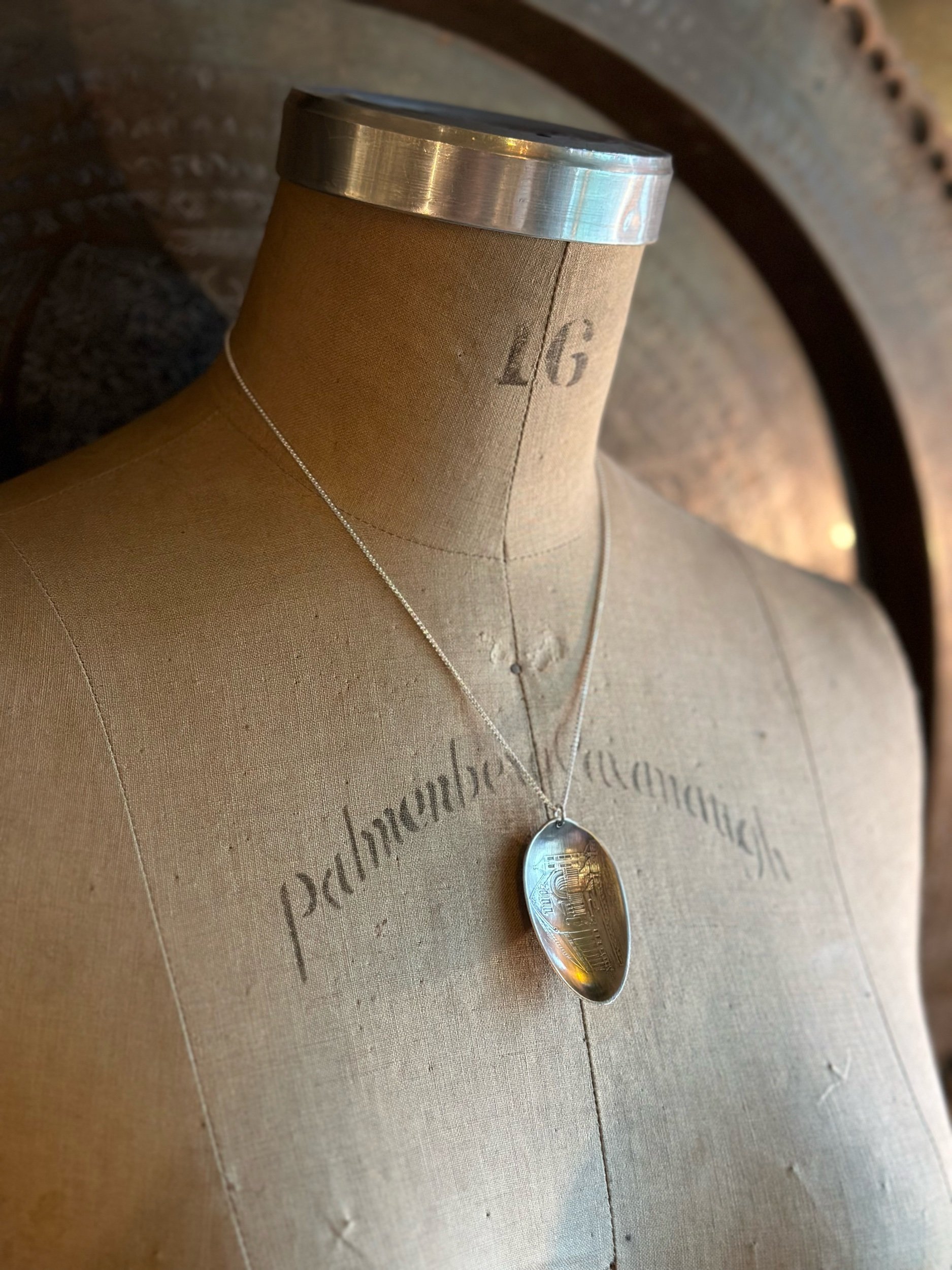 New Orleans Sterling Spoon Bowl Necklace - LadyForge Jewelry