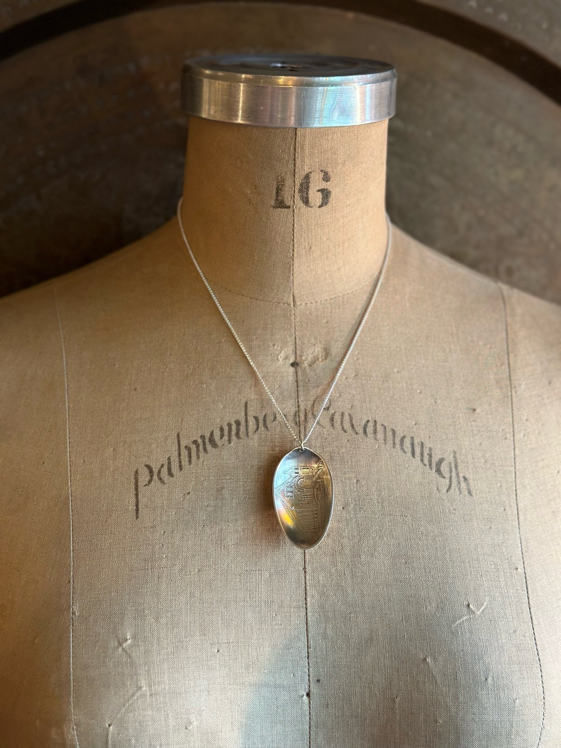 New Orleans Sterling Spoon Bowl Necklace - LadyForge Jewelry