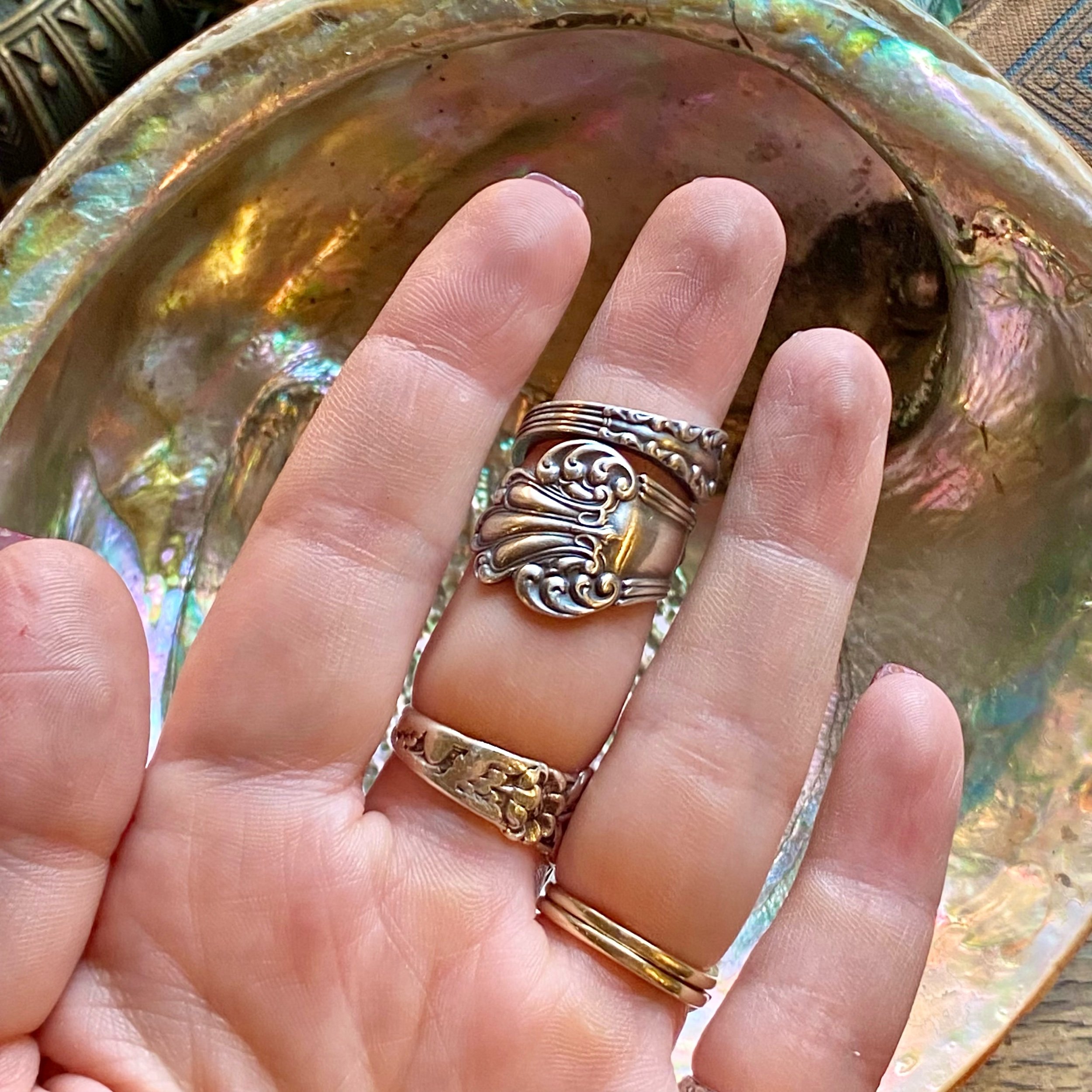 1903 Olympia Sterling Spoon Ring - LadyForge Jewelry