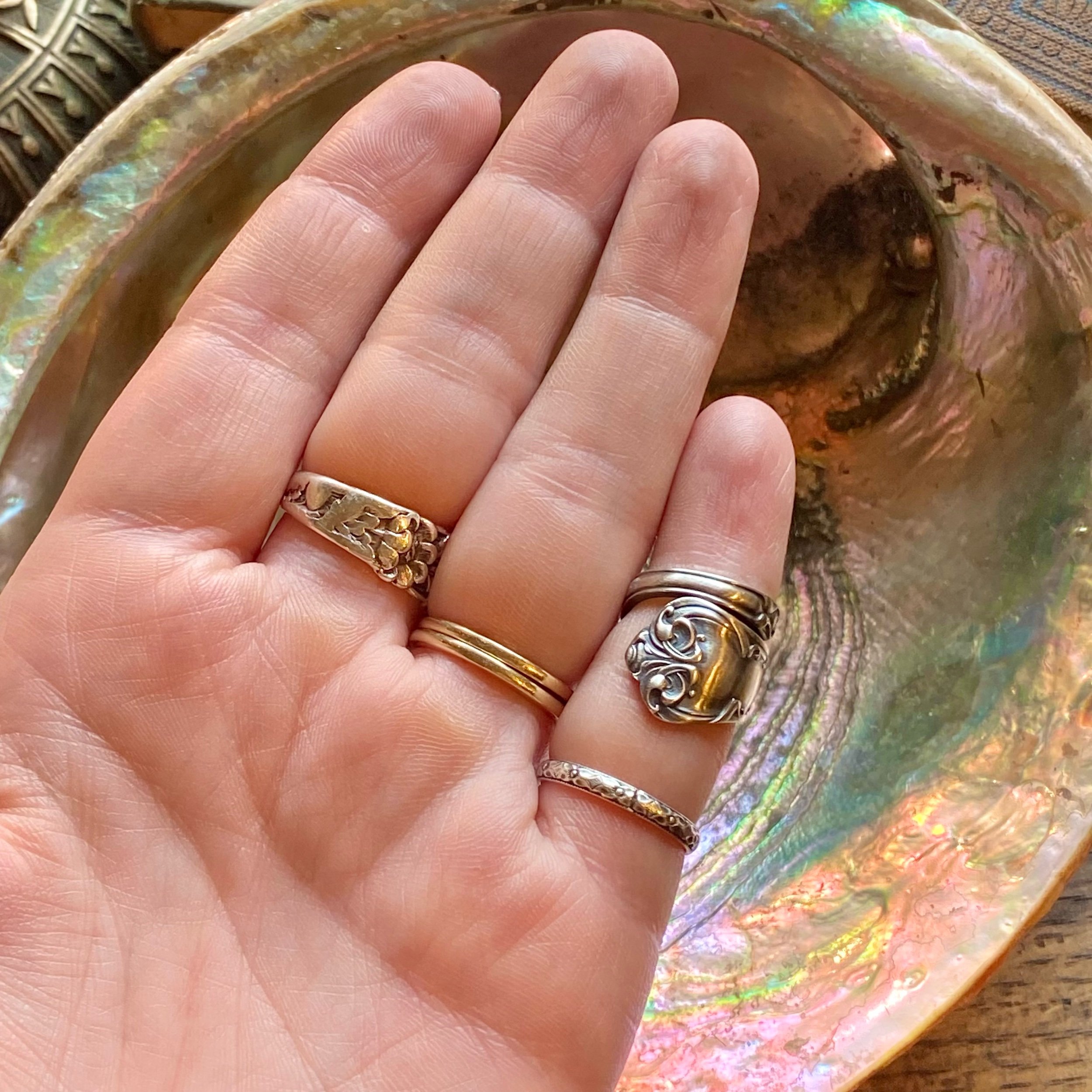 Classic Sterling Spoon Ring - LadyForge Jewelry