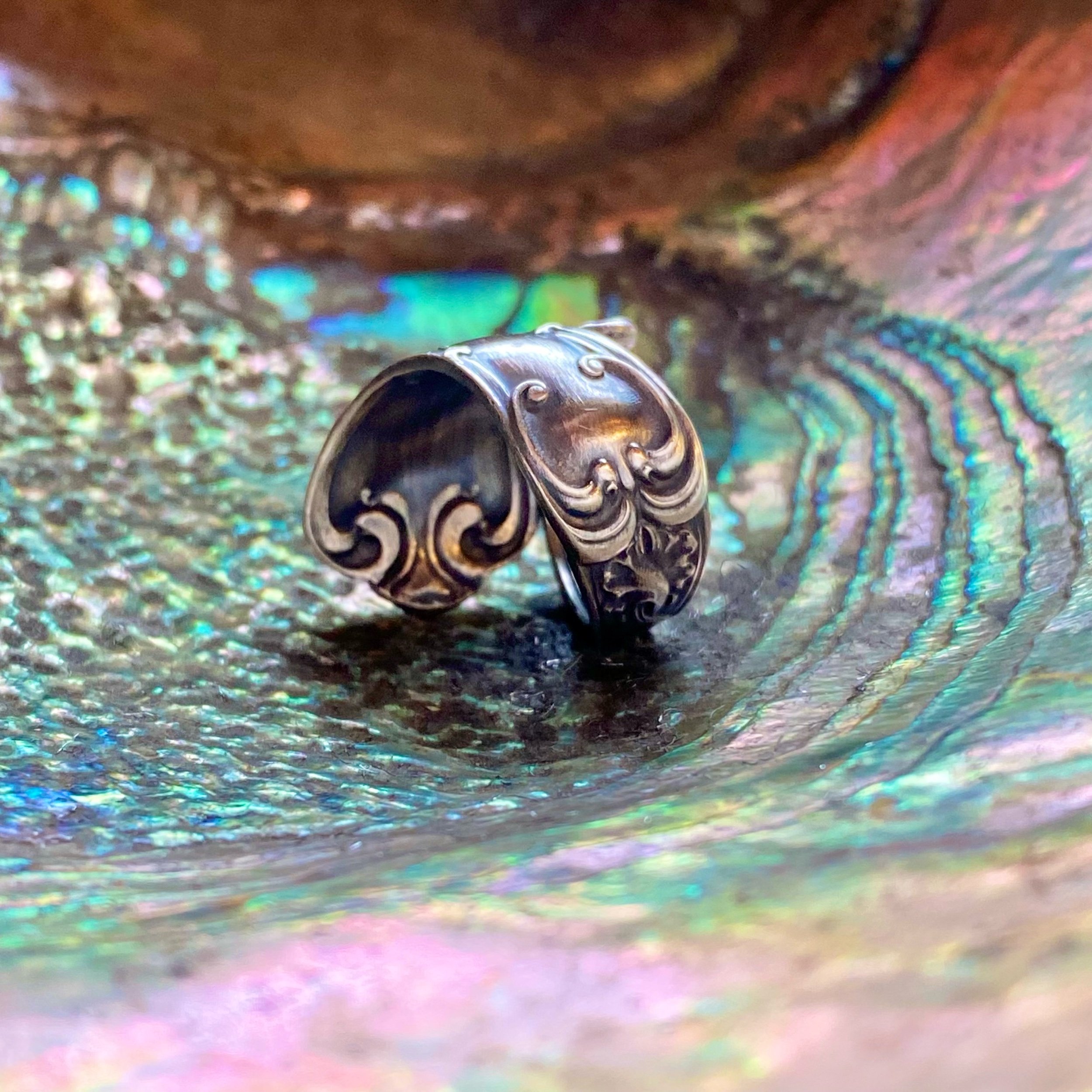 Classic Sterling Spoon Ring - LadyForge Jewelry