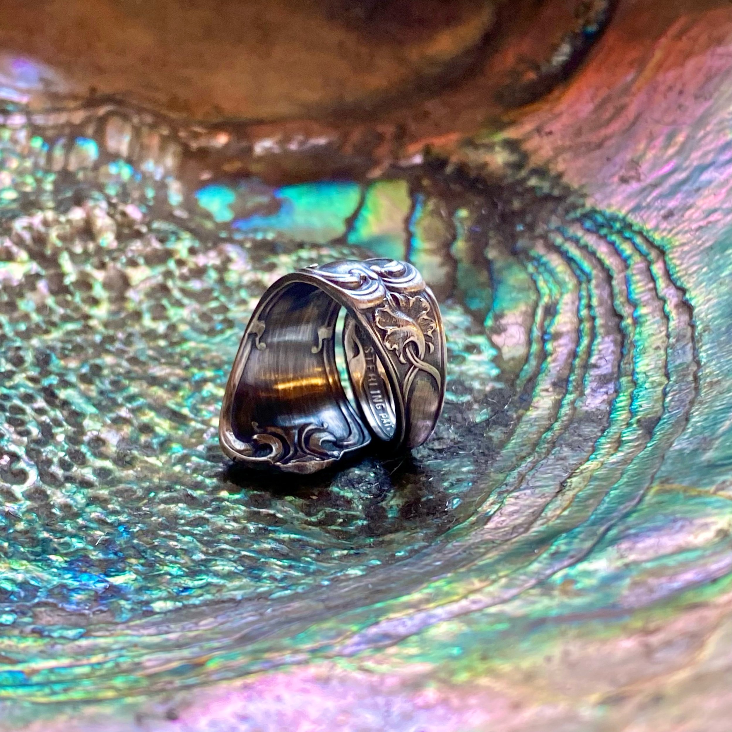 Classic Sterling Spoon Ring - LadyForge Jewelry