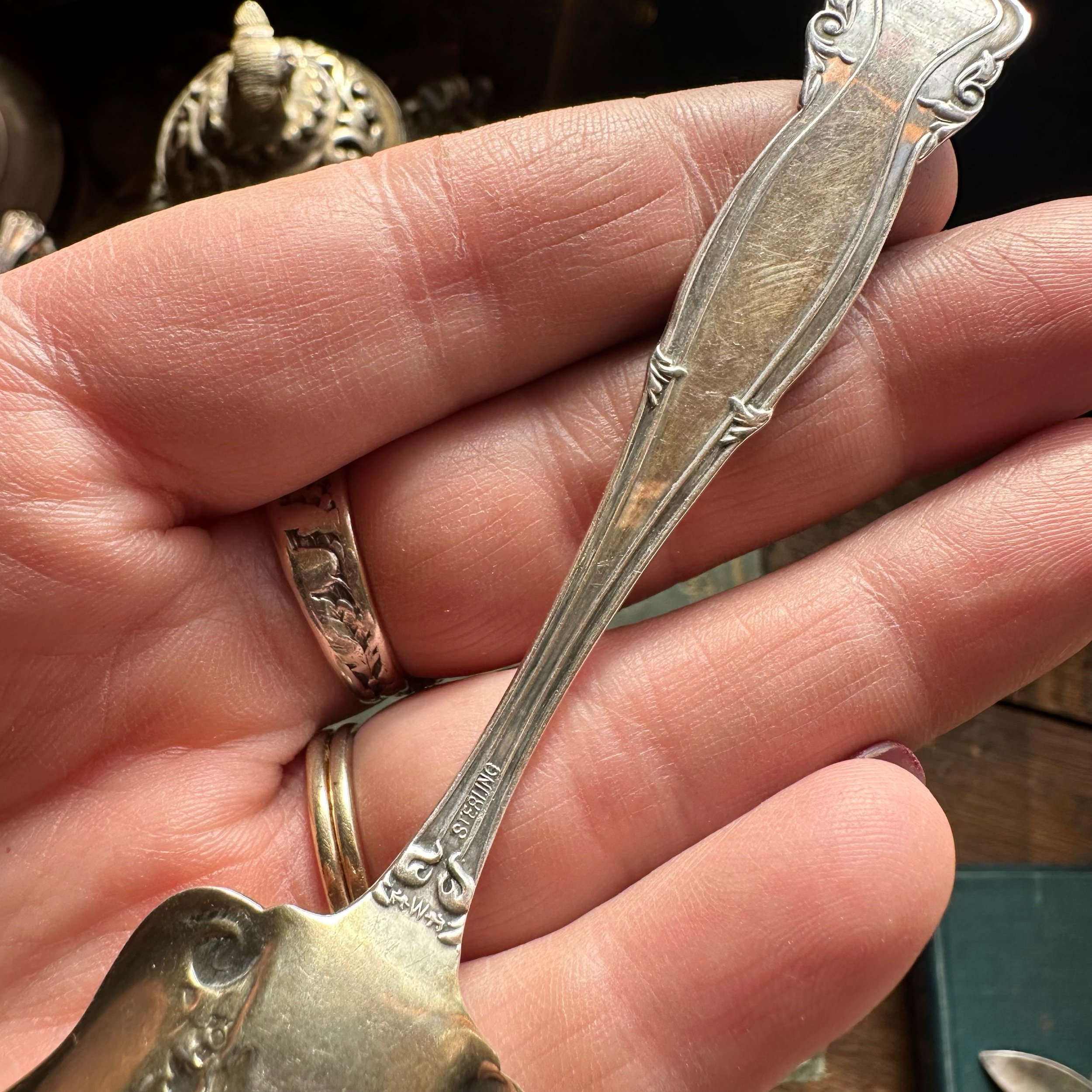 1896 Emperor Sterling Spoon Ring - LadyForge Jewelry