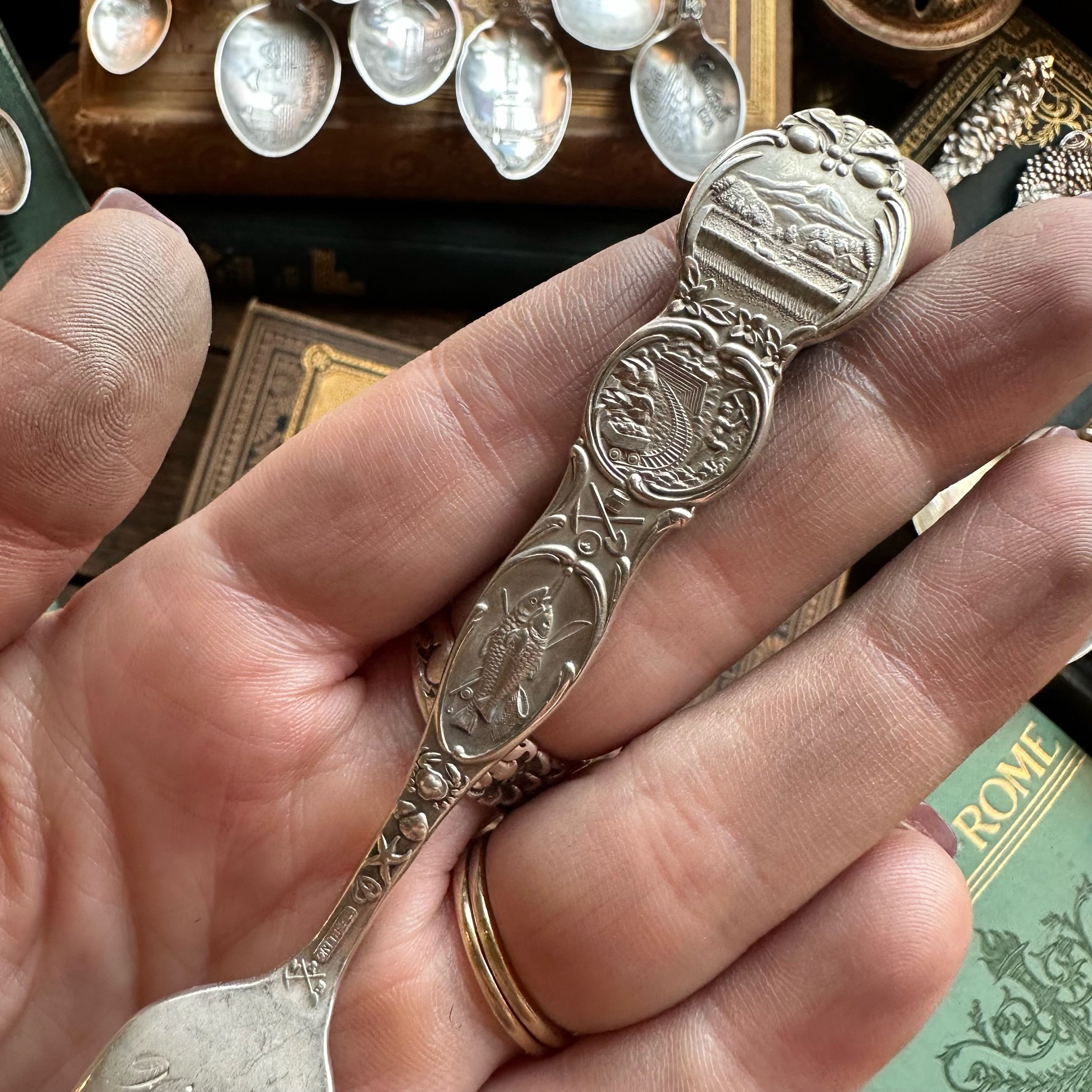Grand Washington State Sterling Spoon Necklace - LadyForge Jewelry