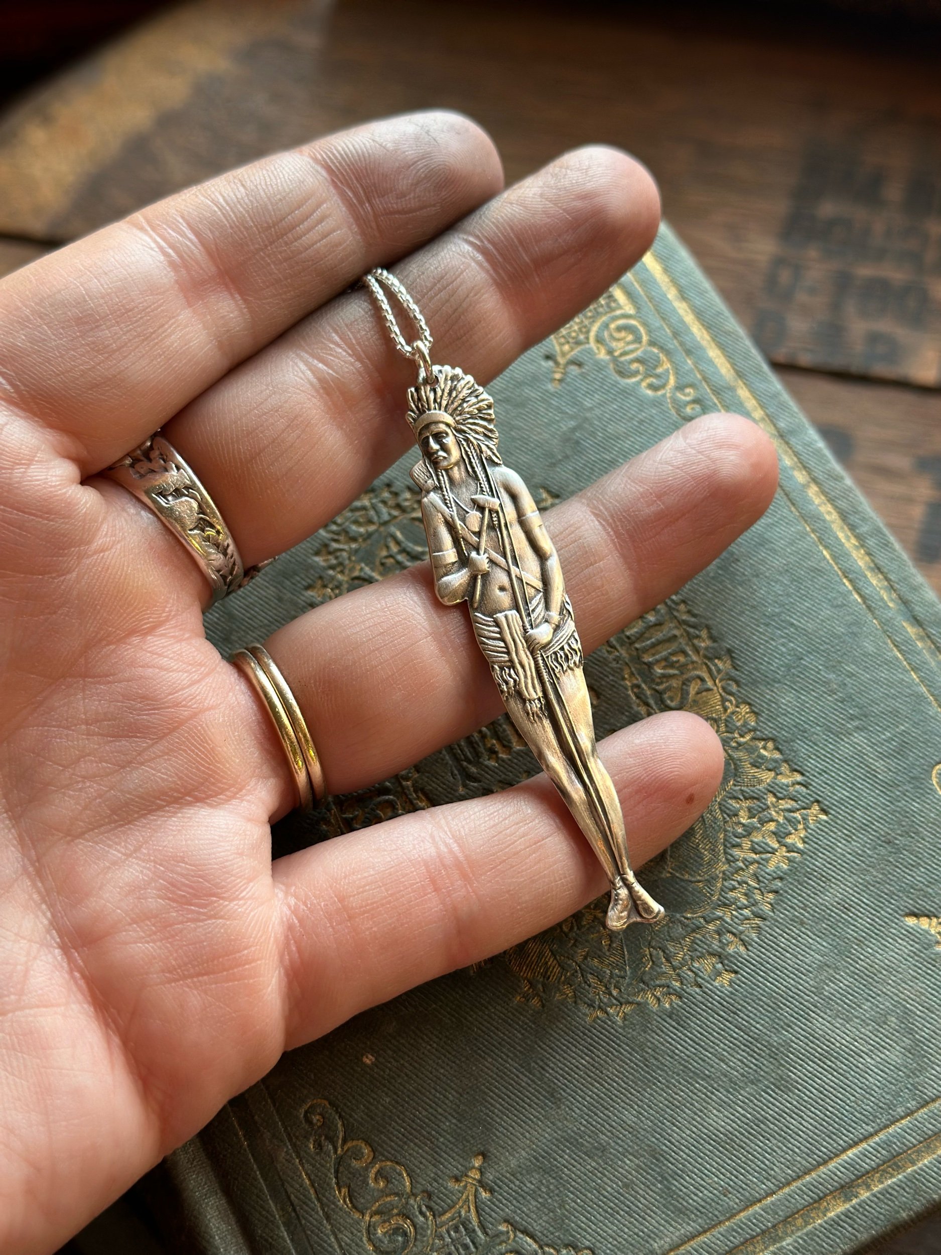 Grand Chief Sterling Spoon Necklace (Smaller Version) - LadyForge Jewelry