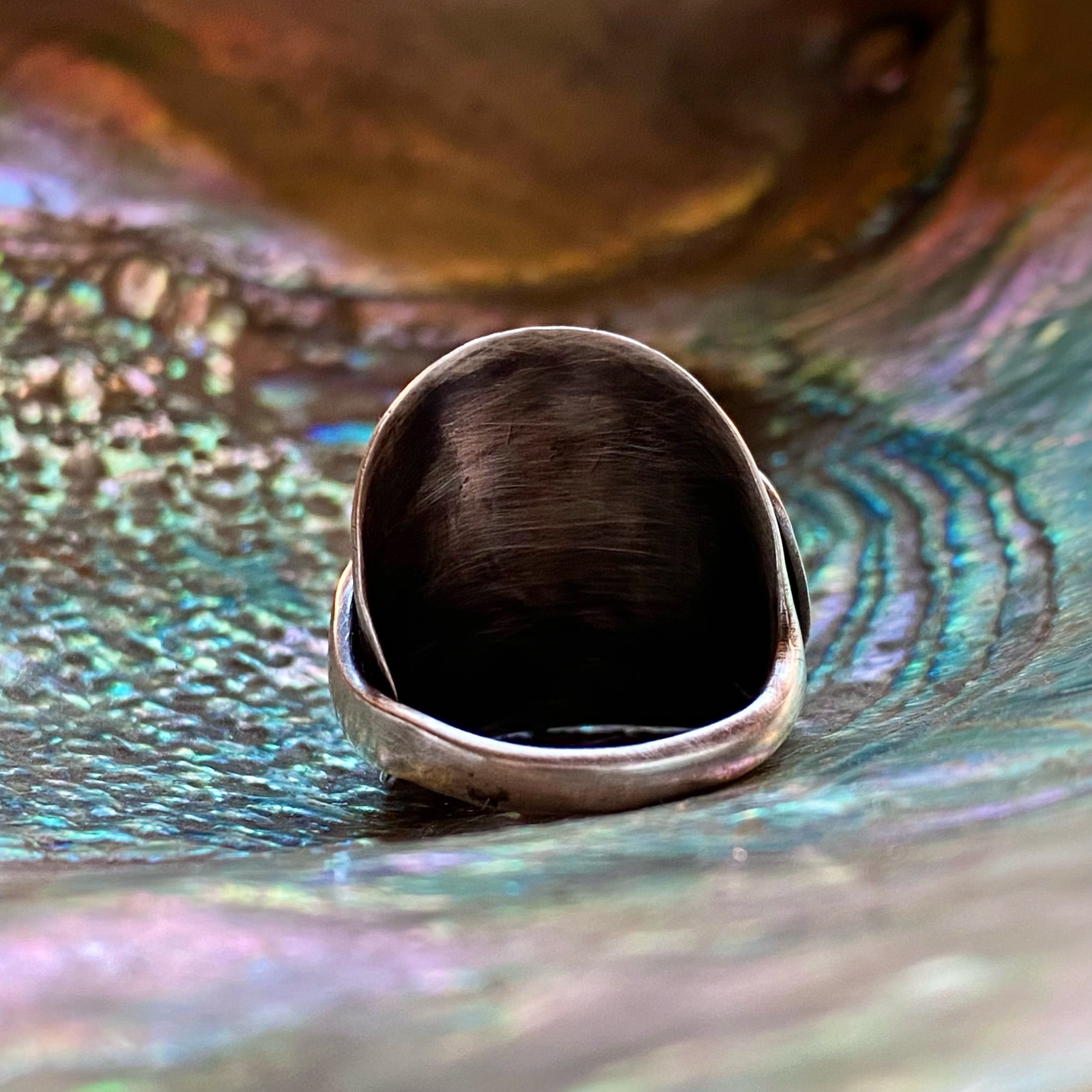 Stag Sterling Wrap Spoon Ring - LadyForge Jewelry