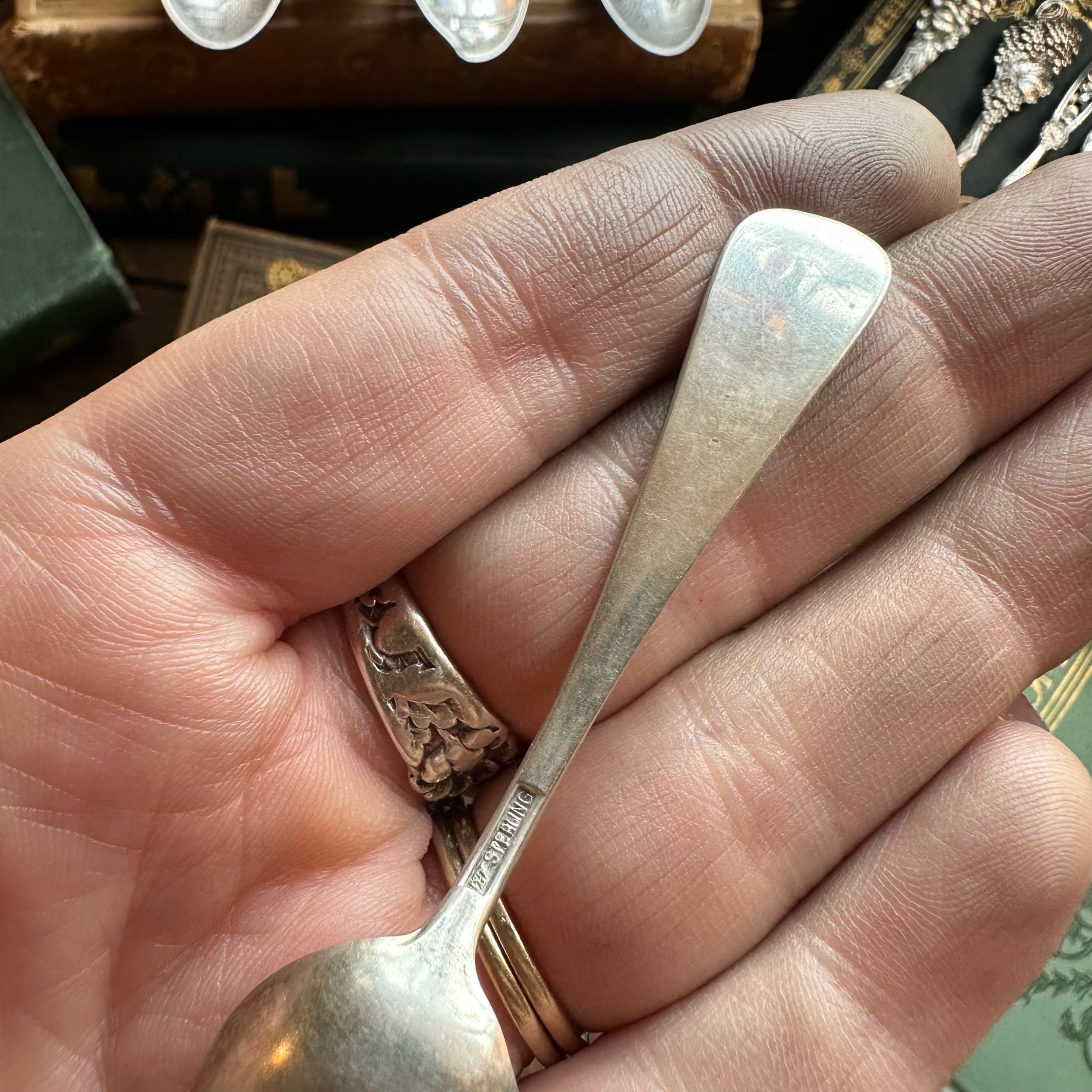 Stag Sterling Wrap Spoon Ring - LadyForge Jewelry