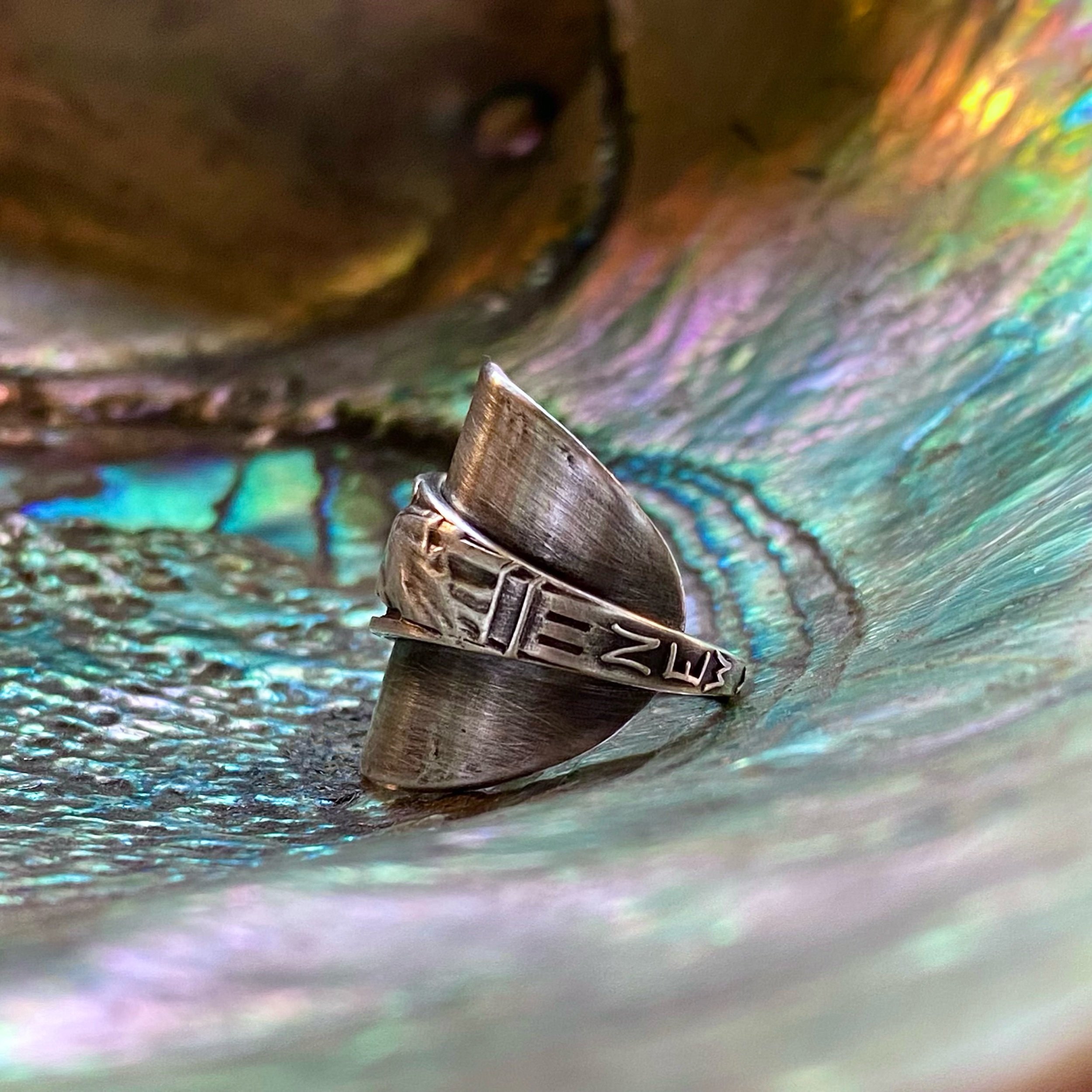 Dainty Lady Liberty Sterling Wrap Ring - LadyForge Jewelry