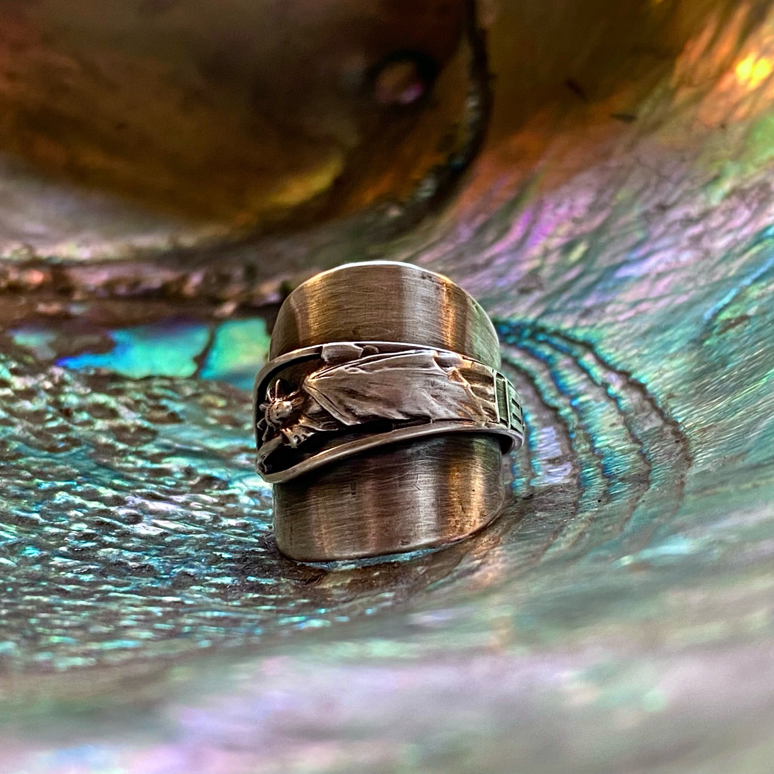 Dainty Lady Liberty Sterling Wrap Ring - LadyForge Jewelry