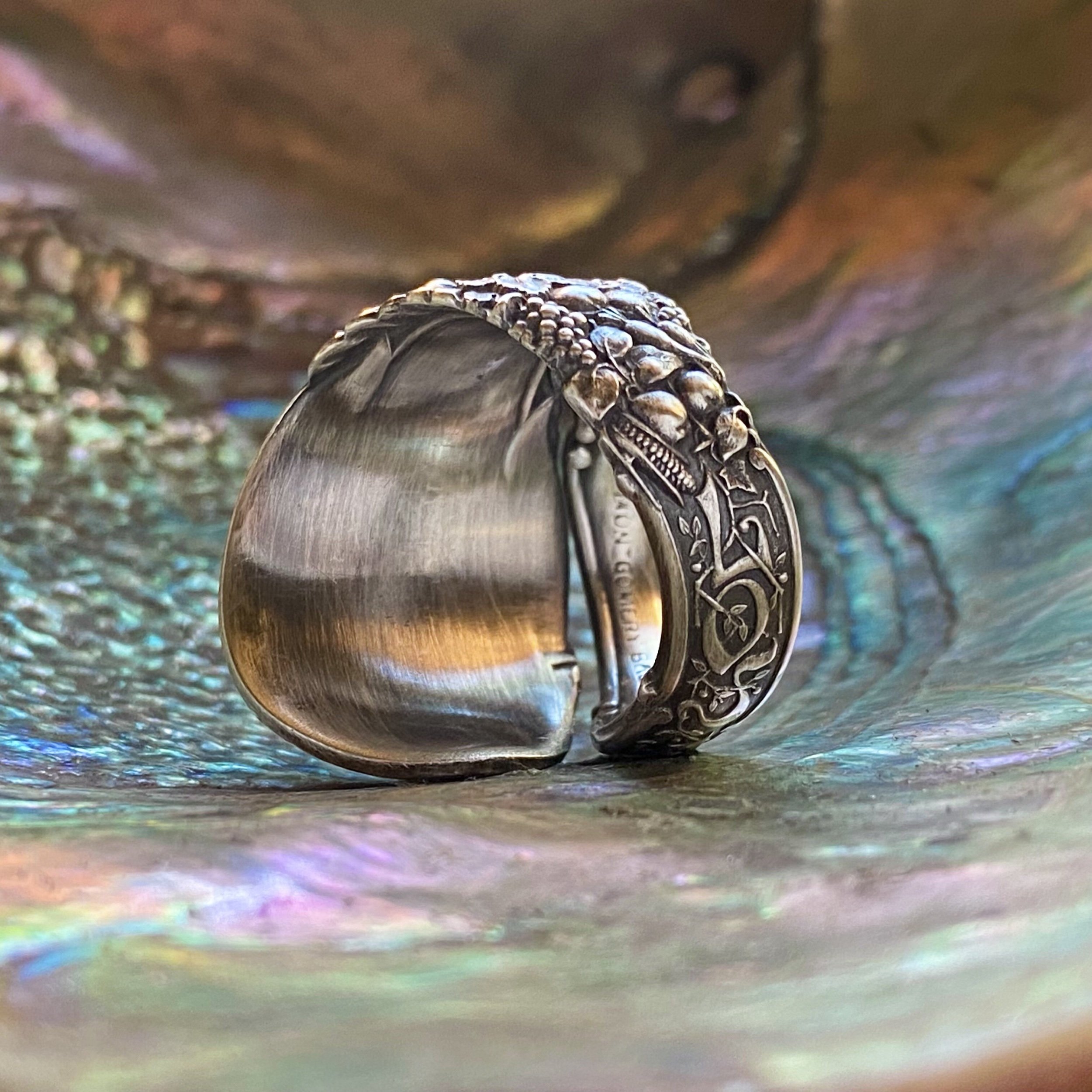 1900 City Of Angels Sterling Spoon Ring - LadyForge Jewelry