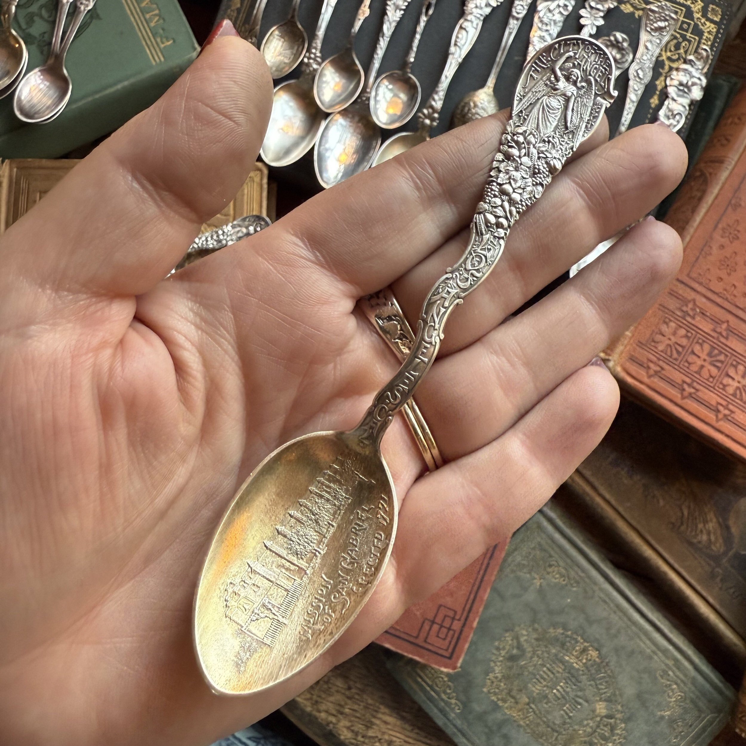 1900 City Of Angels Sterling Spoon Ring - LadyForge Jewelry