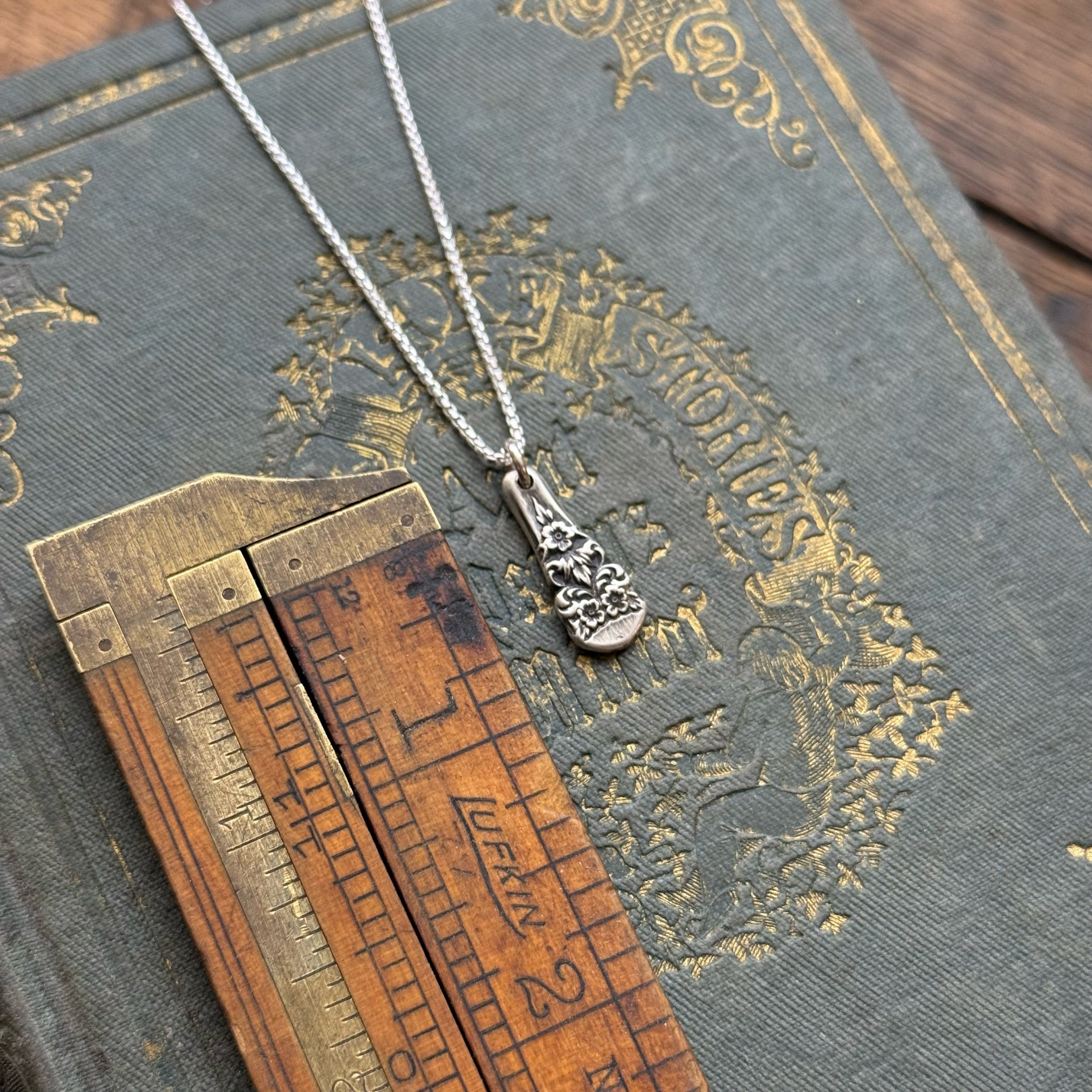 Dainty 1939 Prelude Spoon Drop Necklace - LadyForge Jewelry