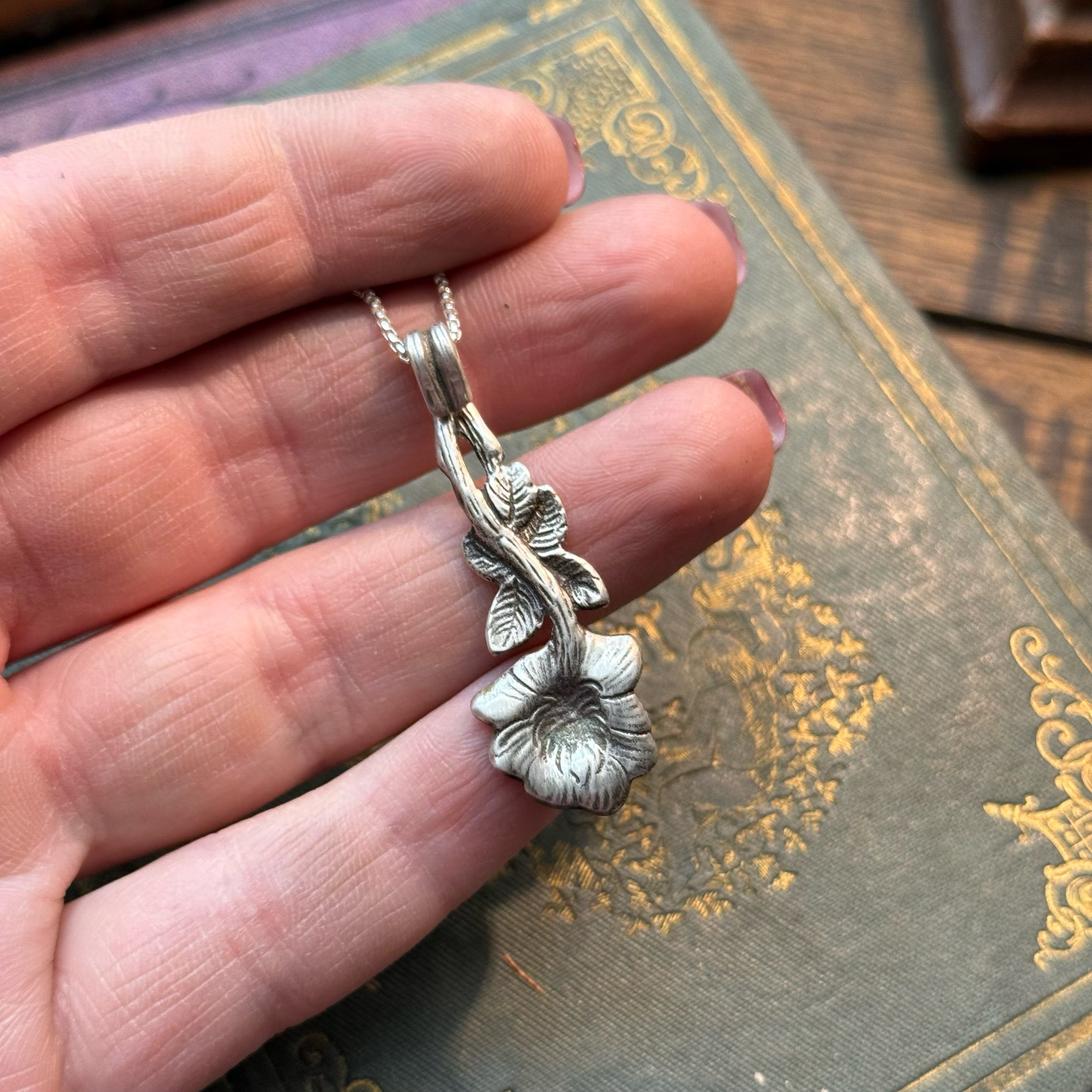 Hildesheim Rose Spoon Necklace - LadyForge Jewelry