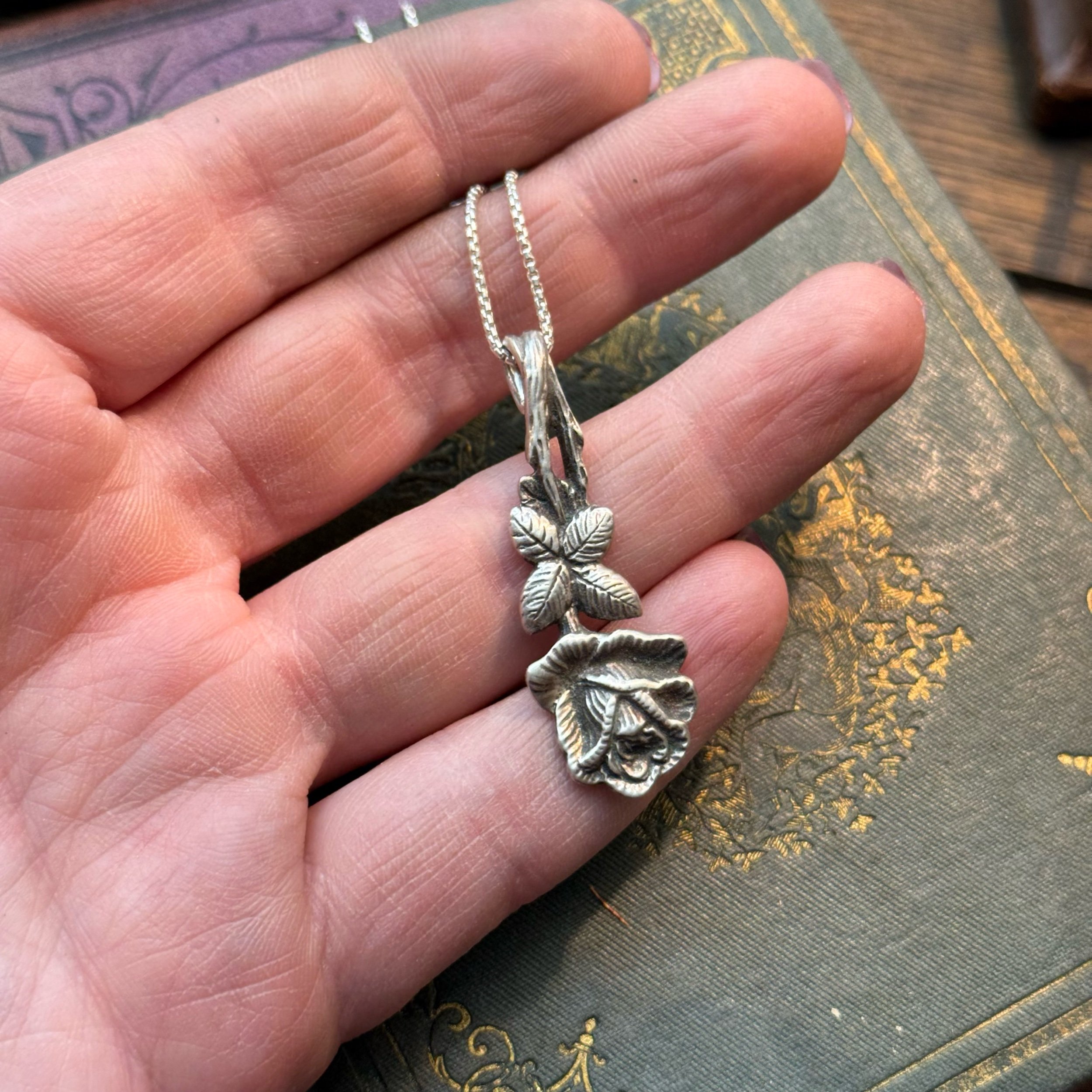 Hildesheim Rose Spoon Necklace - LadyForge Jewelry