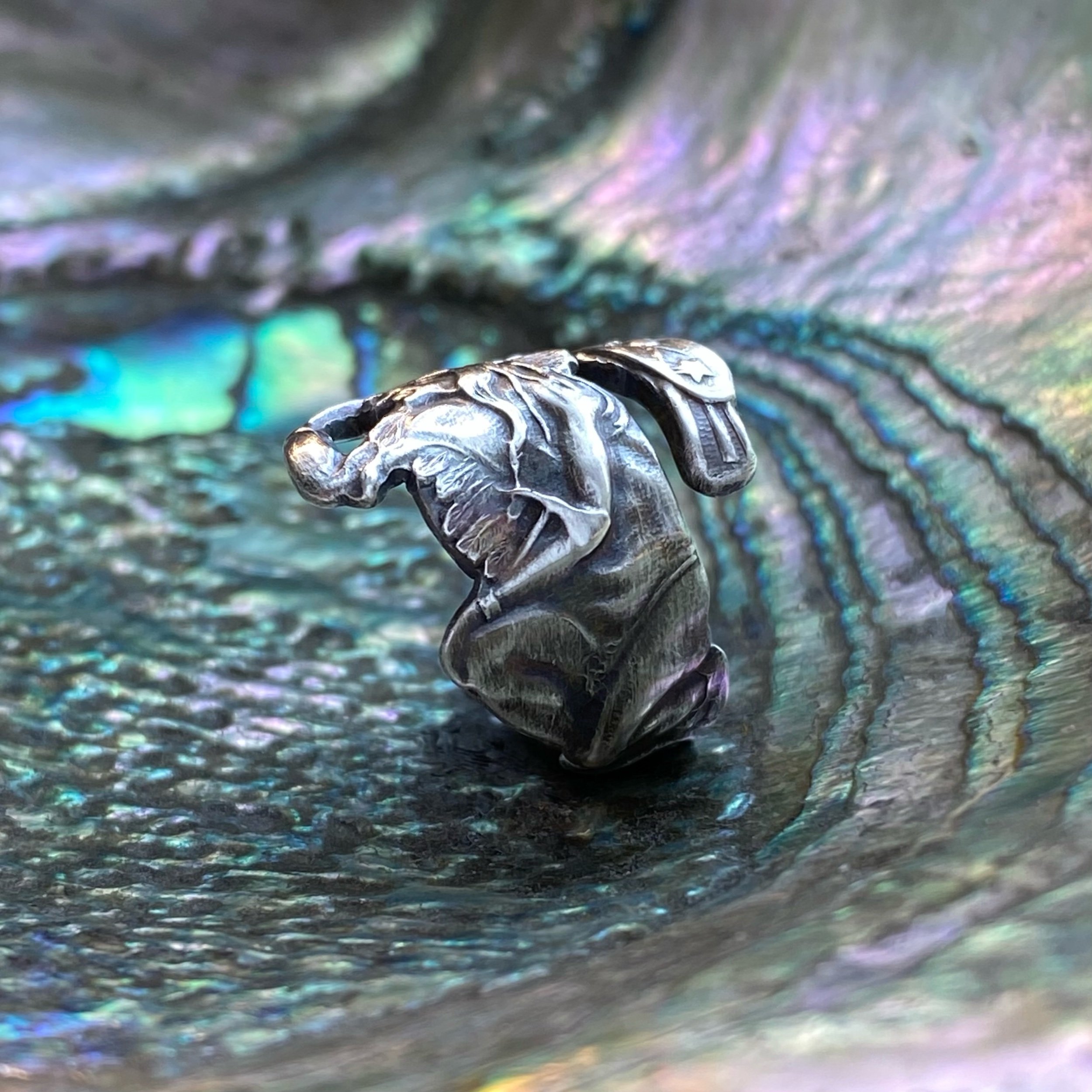 Small Native American Sterling Spoon Ring - LadyForge Jewelry