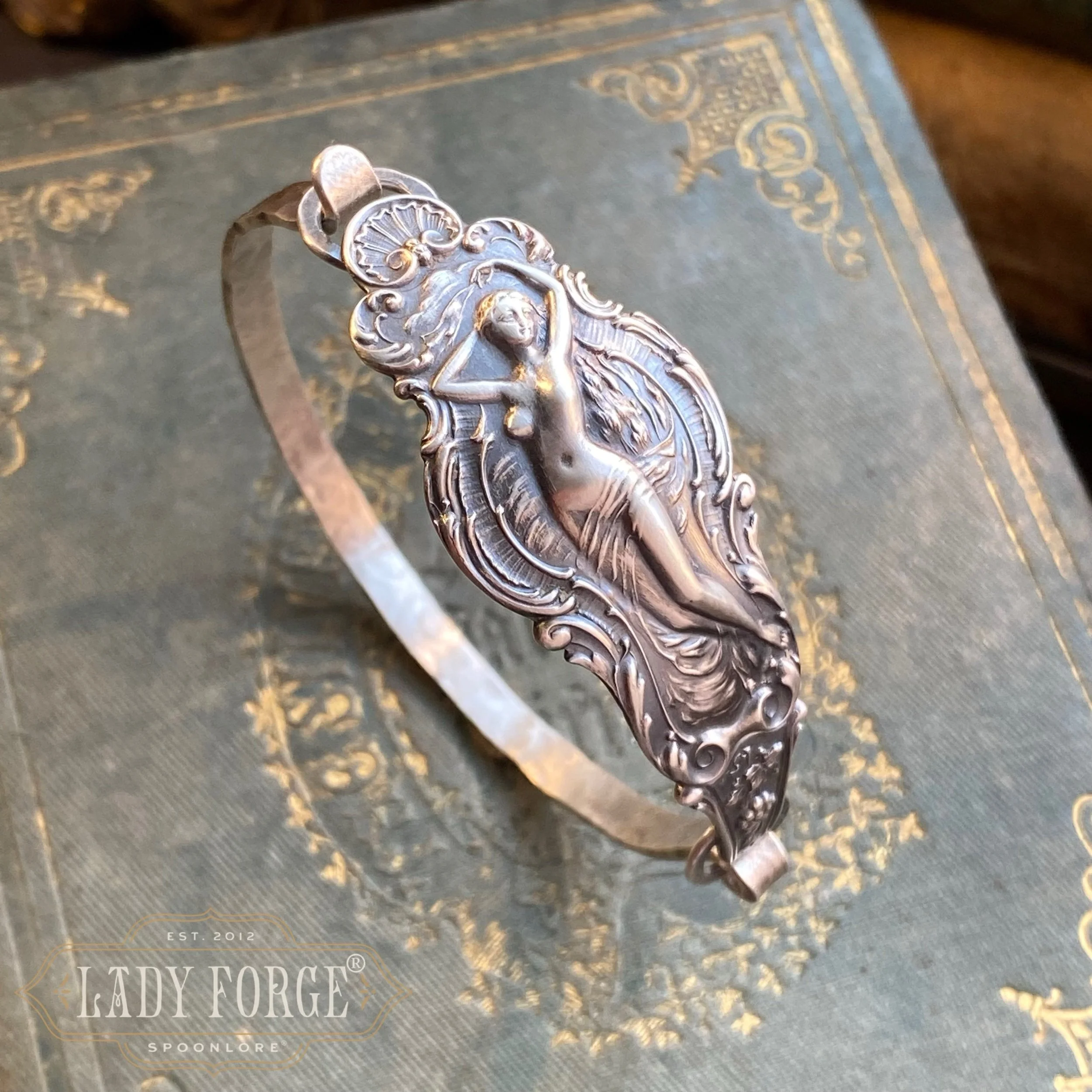 Sterling Spoon Bangle - 1895 Phoebe