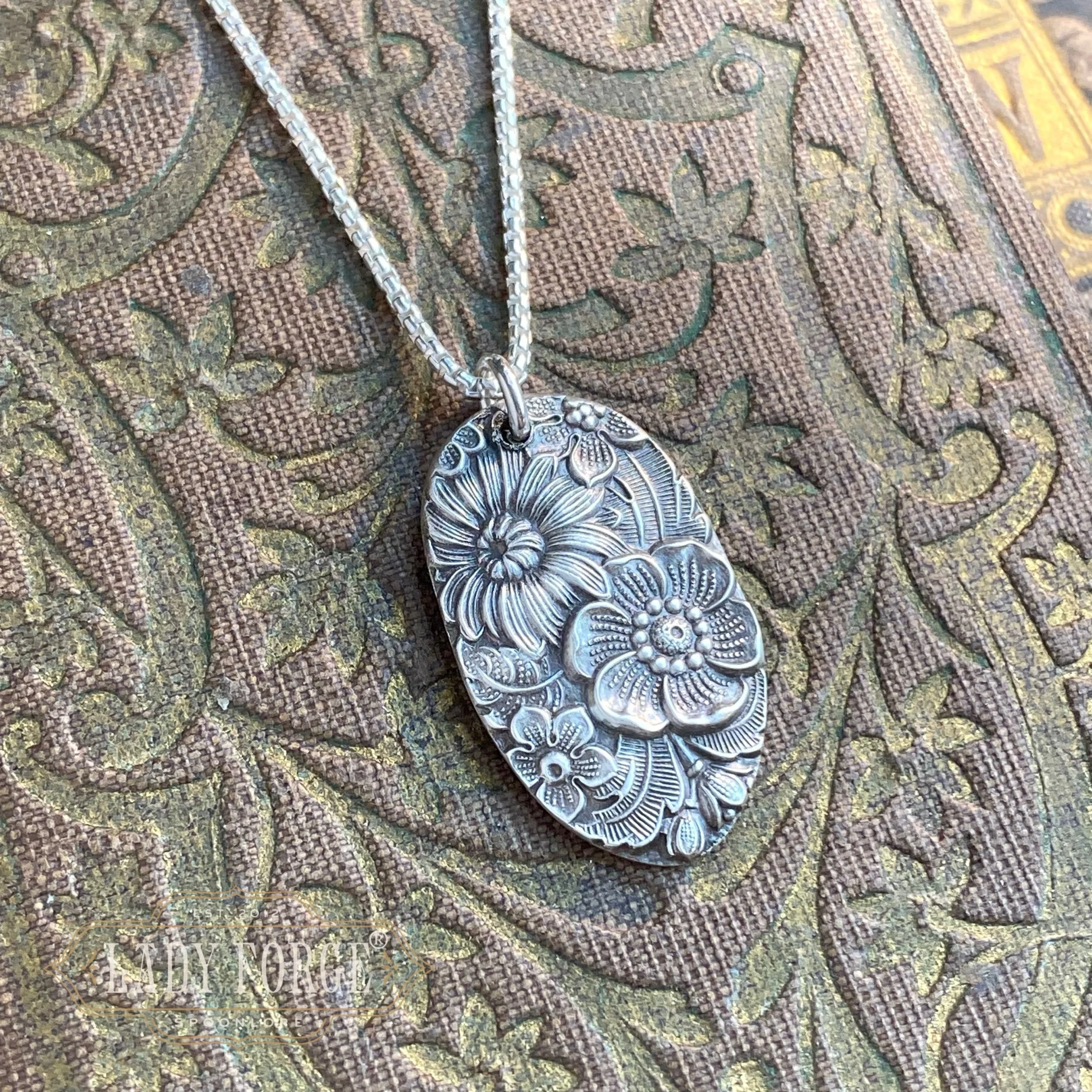 Sterling Spoon Necklace - 1932 Bridal Bouquet