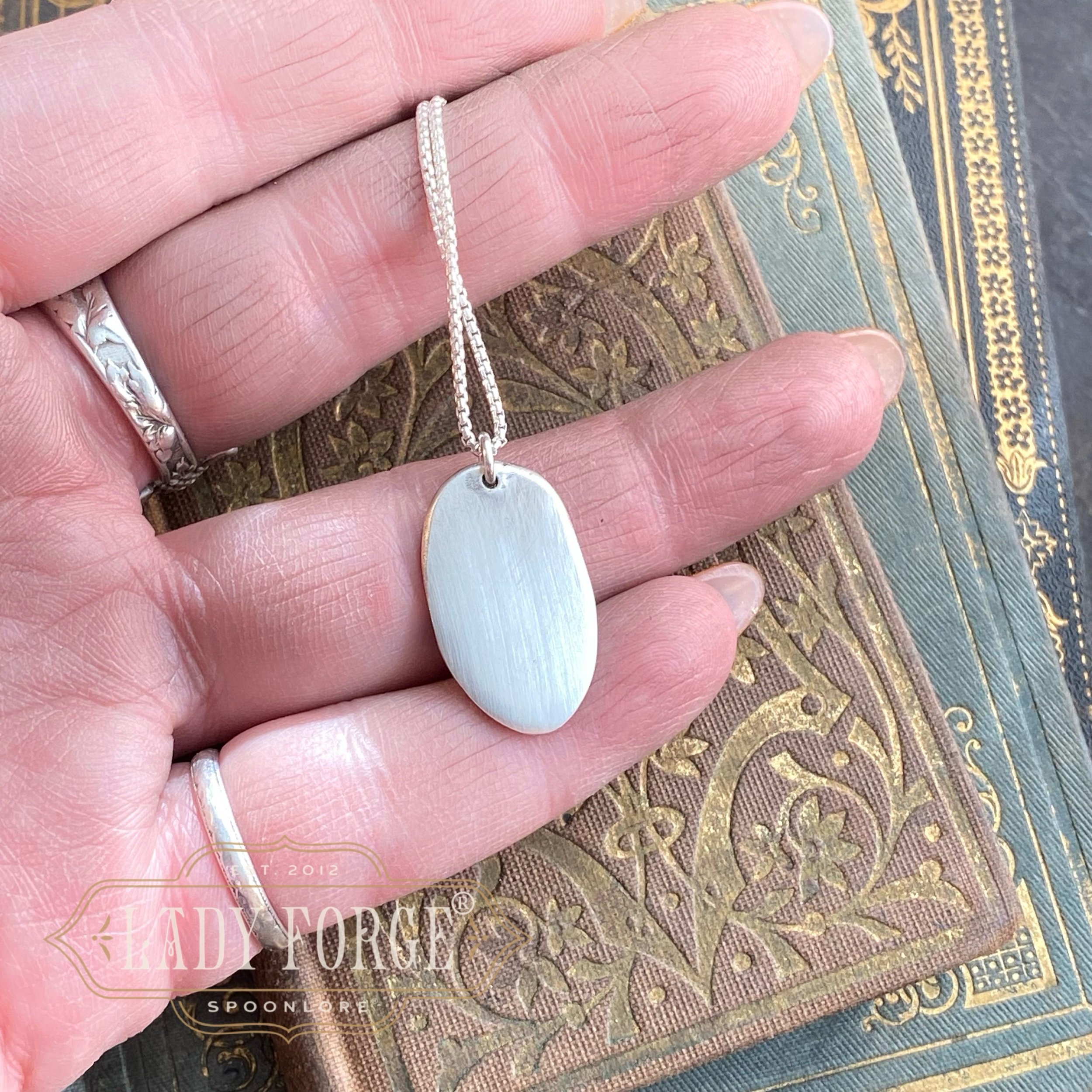 Sterling Spoon Necklace - 1932 Bridal Bouquet - LadyForge Jewelry