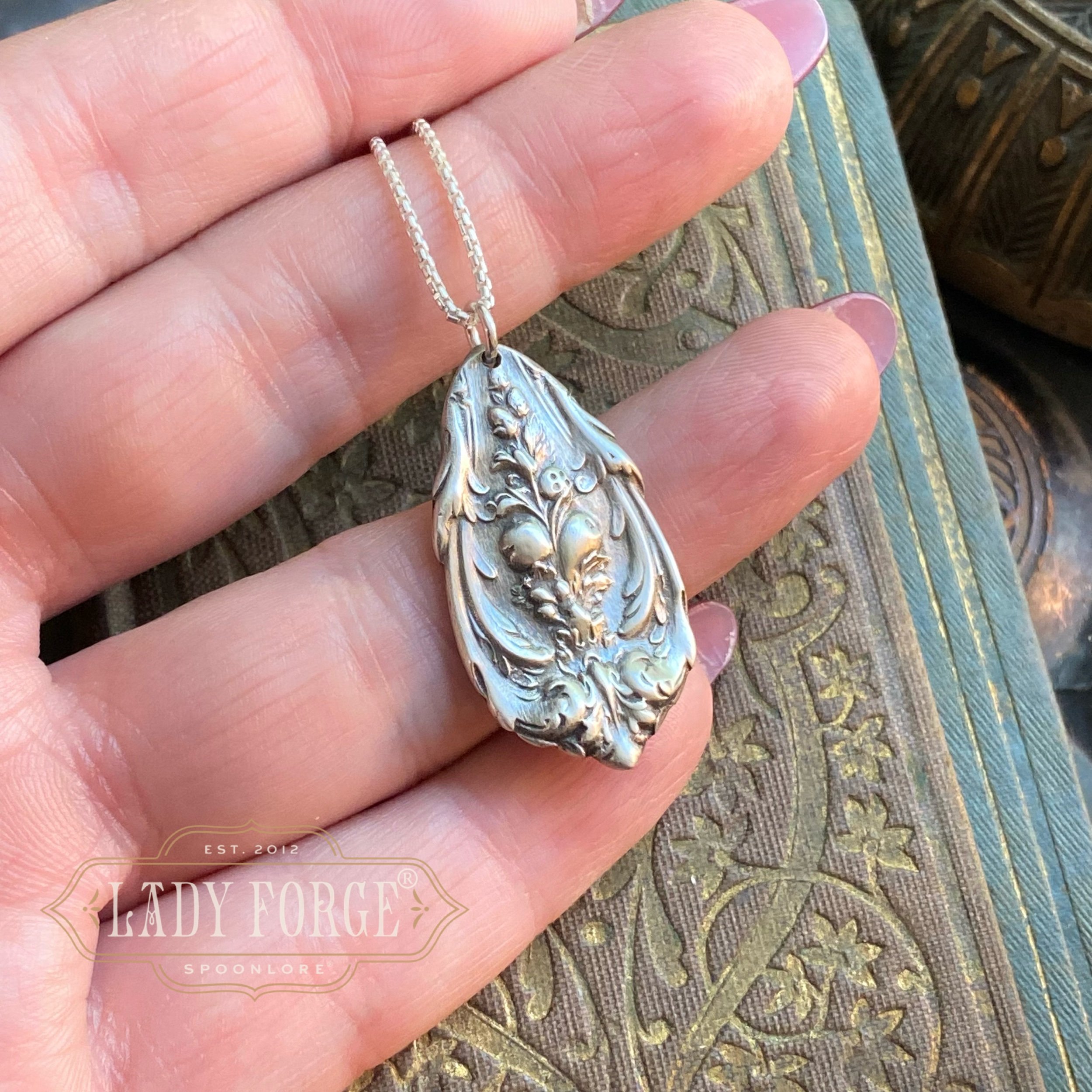 1907 Francis I Large Spoon Drop Necklace - LadyForge Jewelry