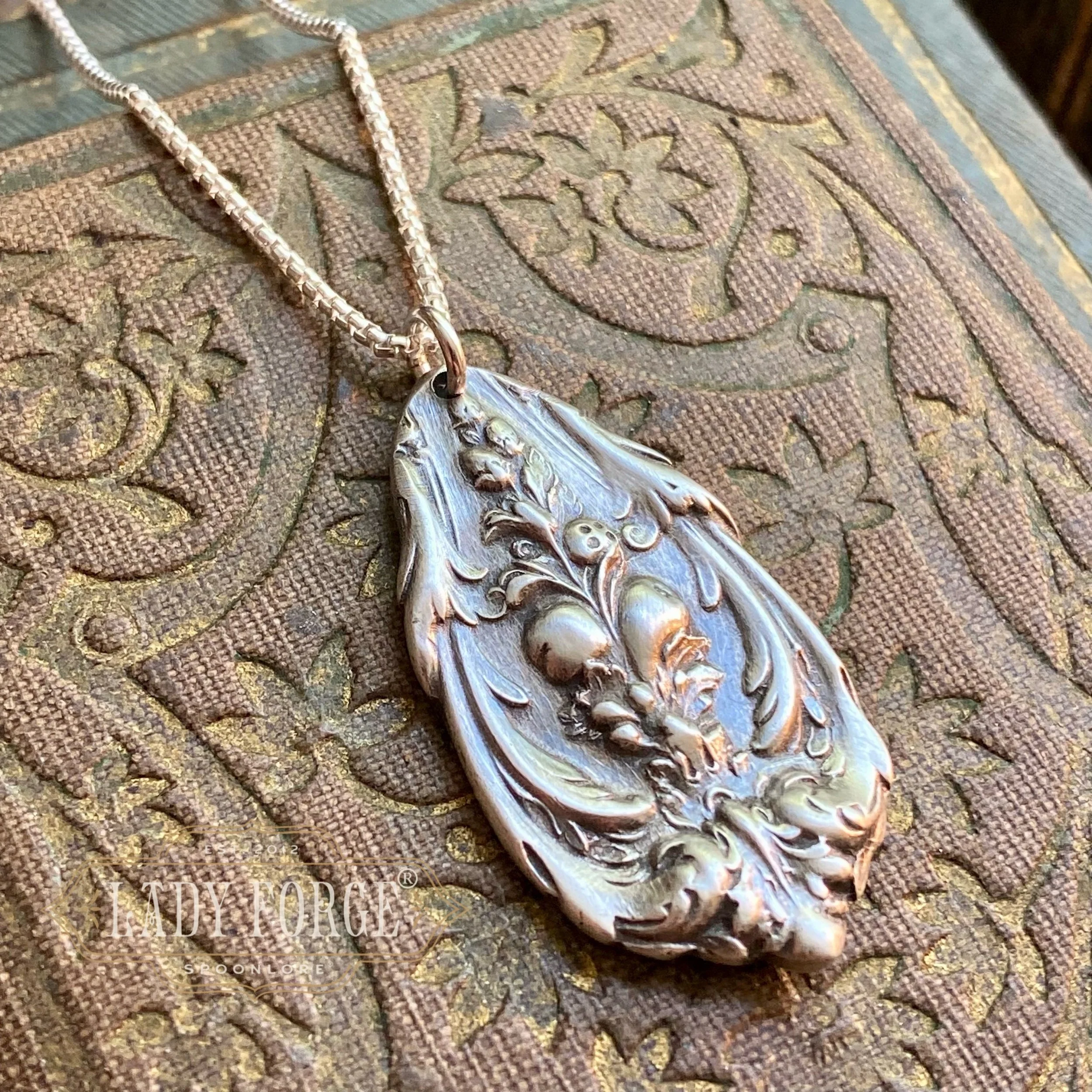 1907 Francis I Large Spoon Drop Necklace - LadyForge Jewelry