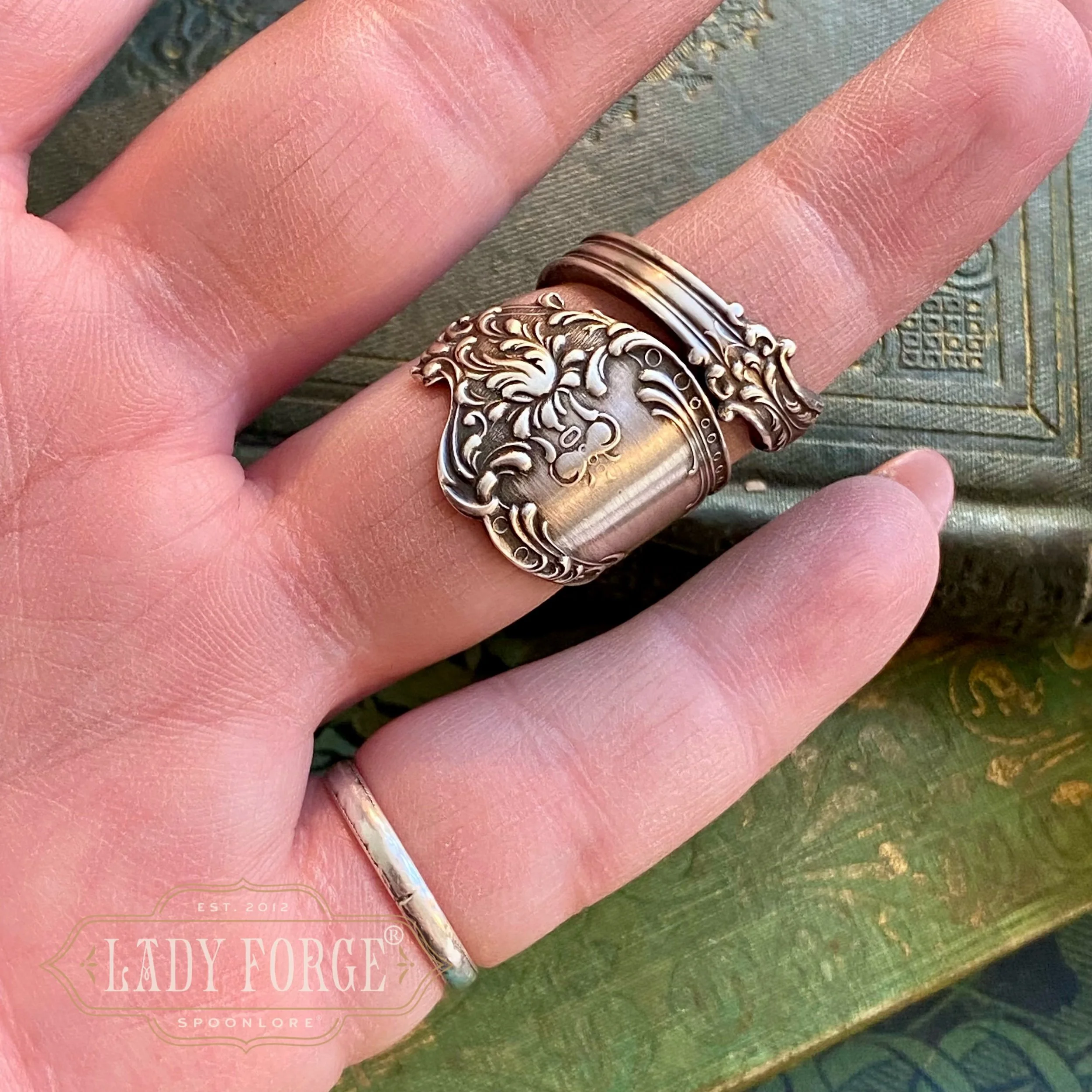 1904 Altair Sterling Spoon Ring - LadyForge Jewelry