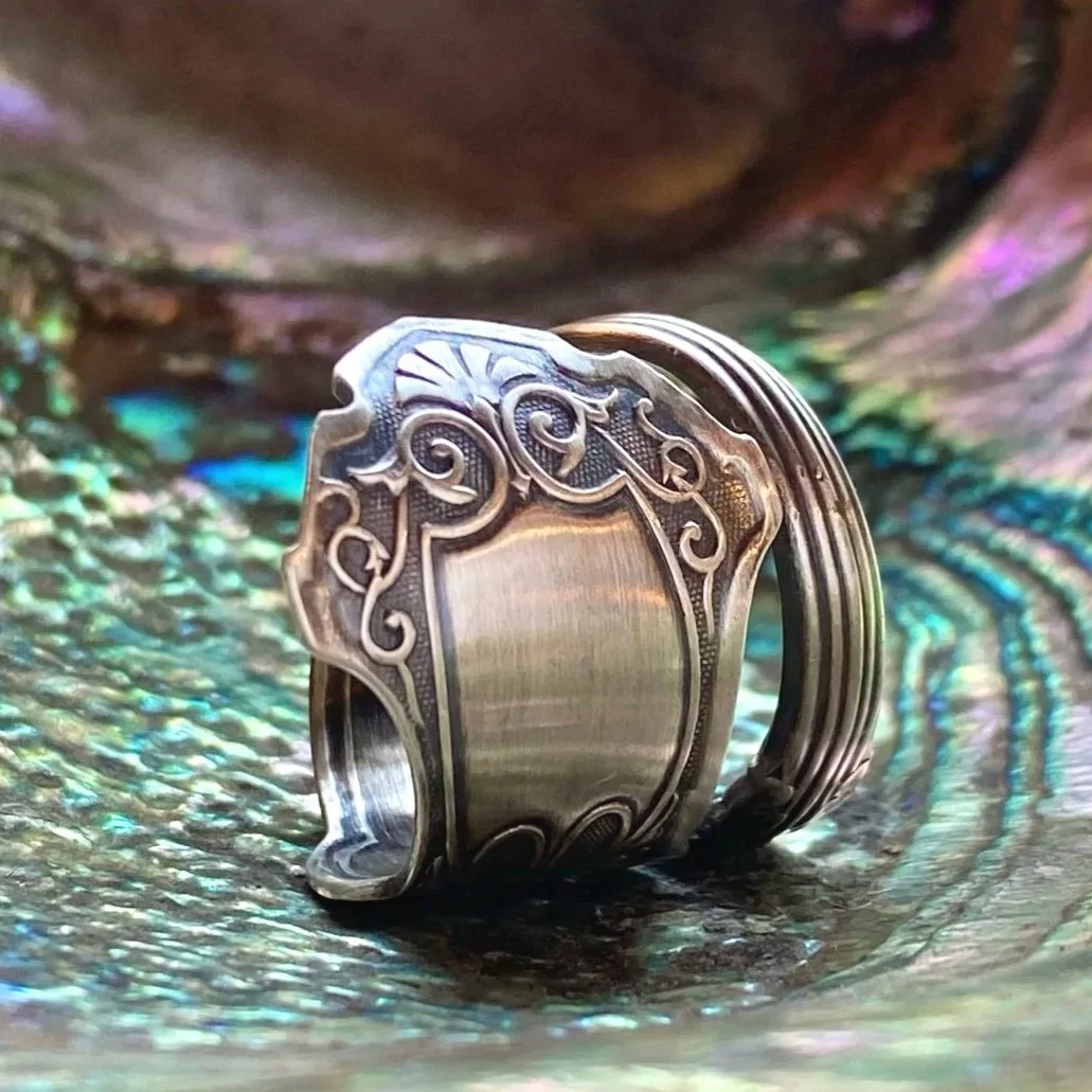 Sterling Spoon Ring - 1880 Alhambra