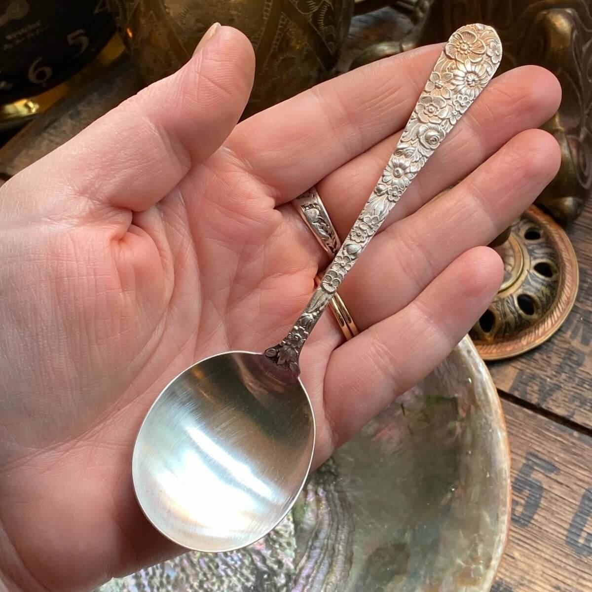 Slender 1932 Bridal Bouquet Spoon Drop Necklace - LadyForge Jewelry