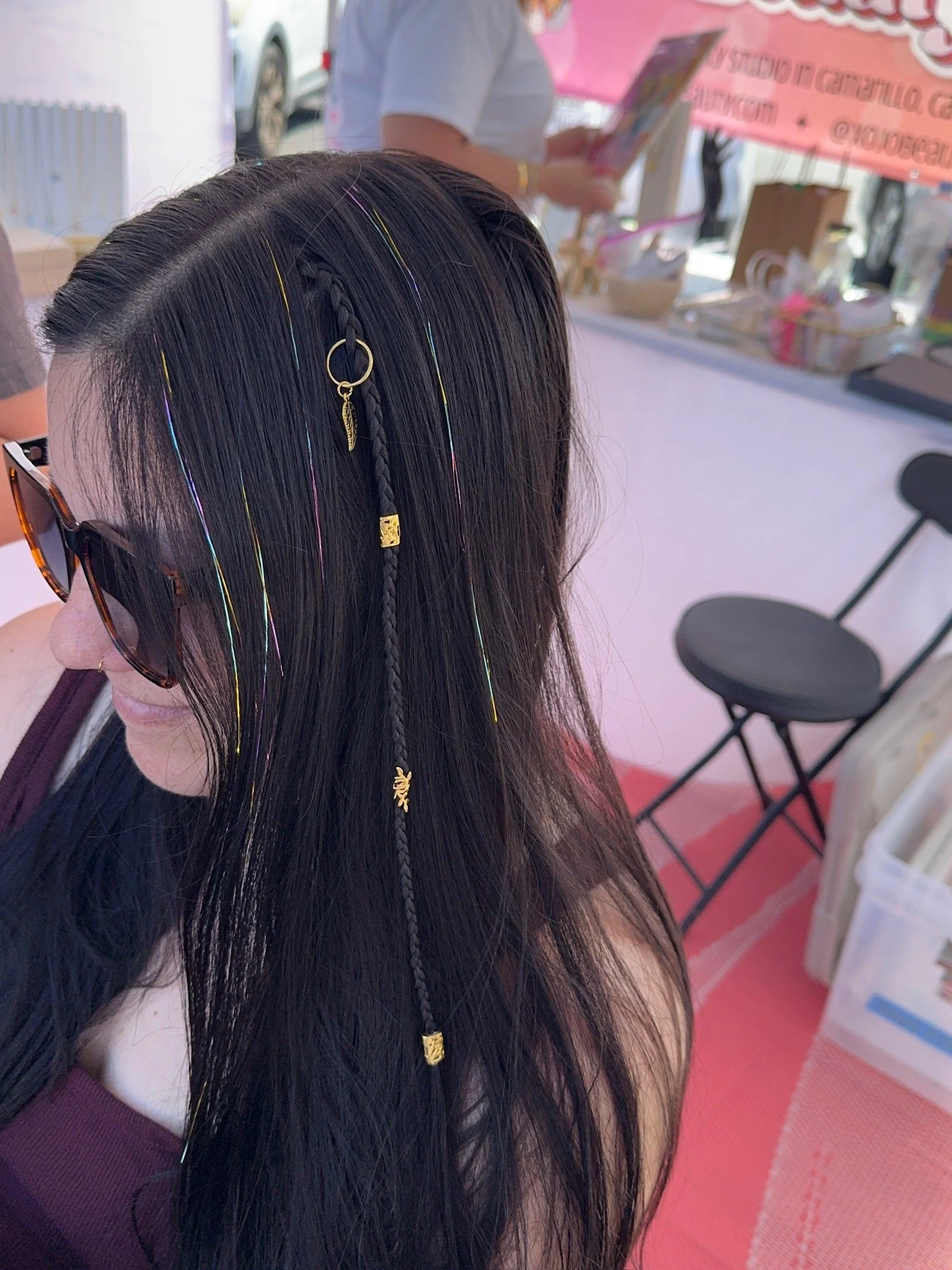 braids with charms