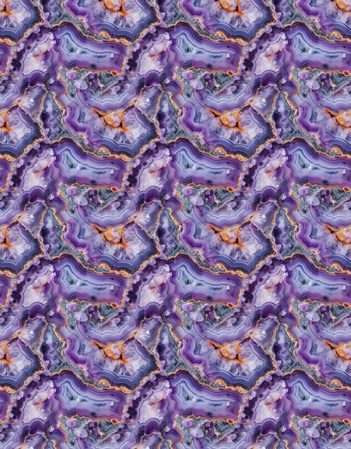 Transfer Sheet 477 (Purple Crystals)