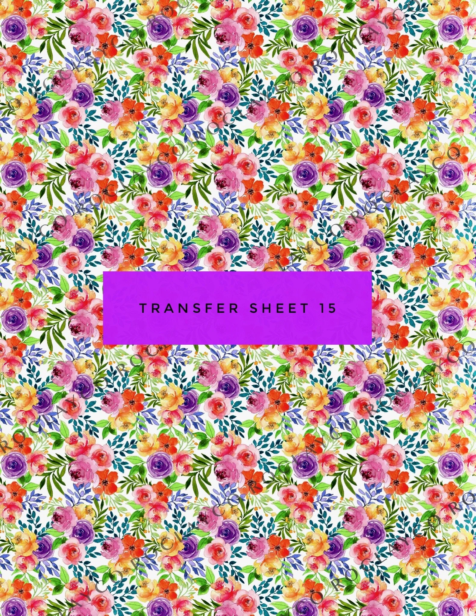 Transfer Sheets — RoClayCo