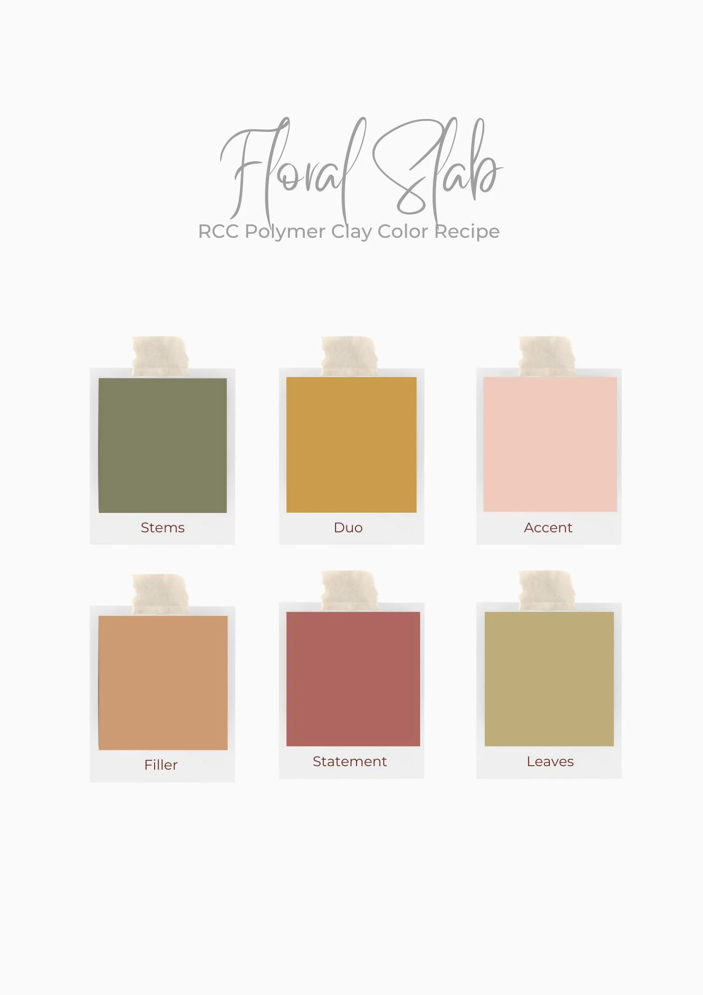 Floral Slab Color Palette — RoClayCo