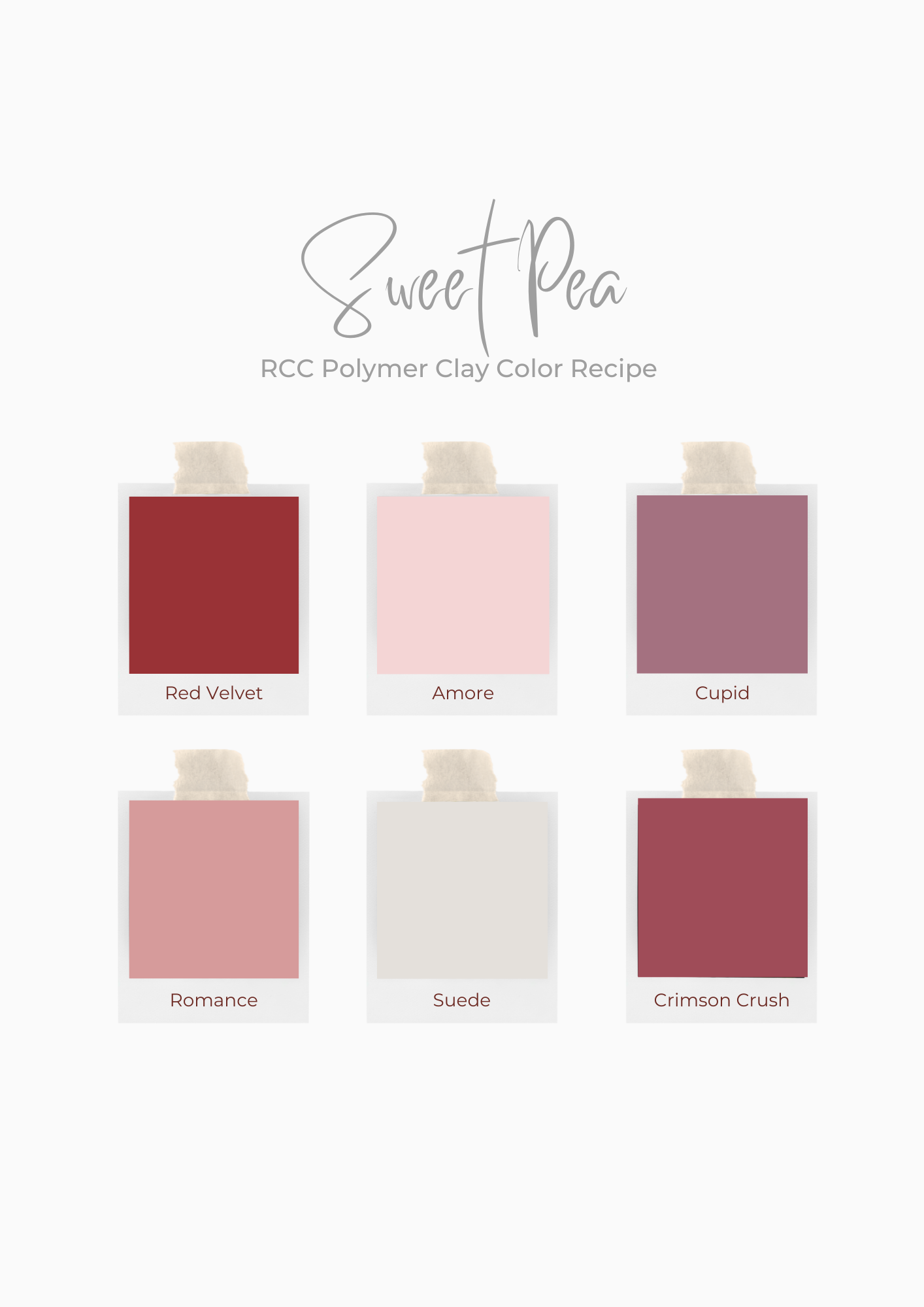 Sweet Pea Color Palette — RoClayCo