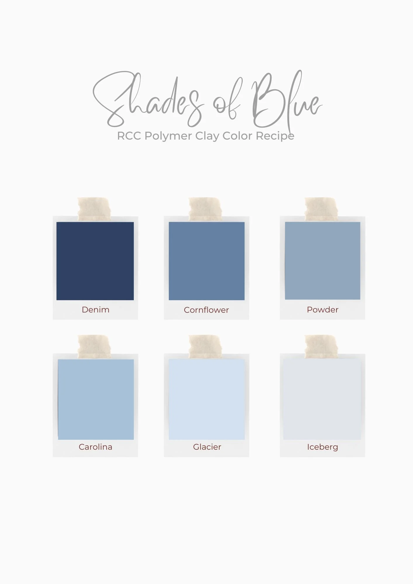 Shades of Blue Color Palette — RoClayCo
