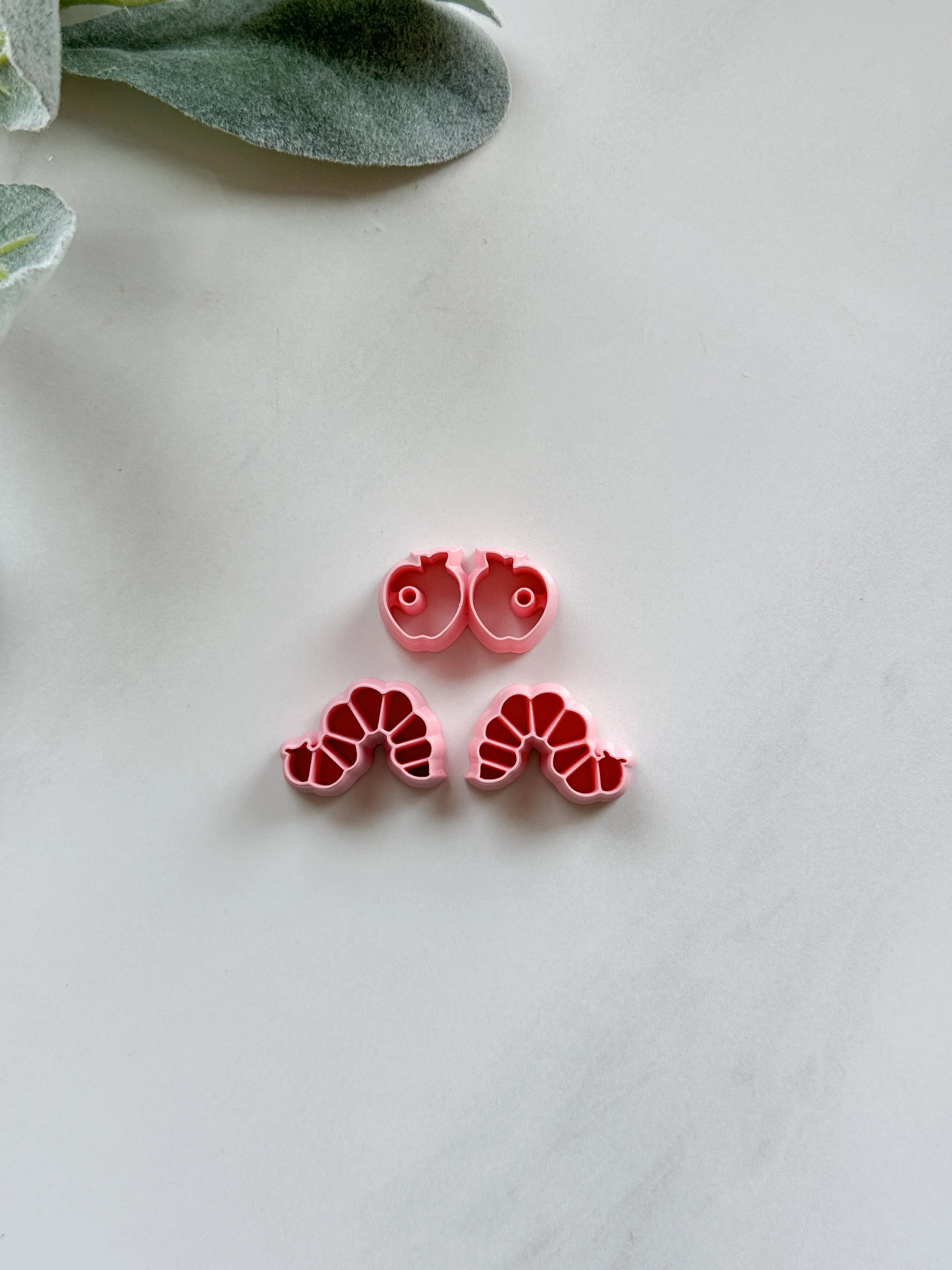 Caterpillar with Apple (Mirror Image Set)