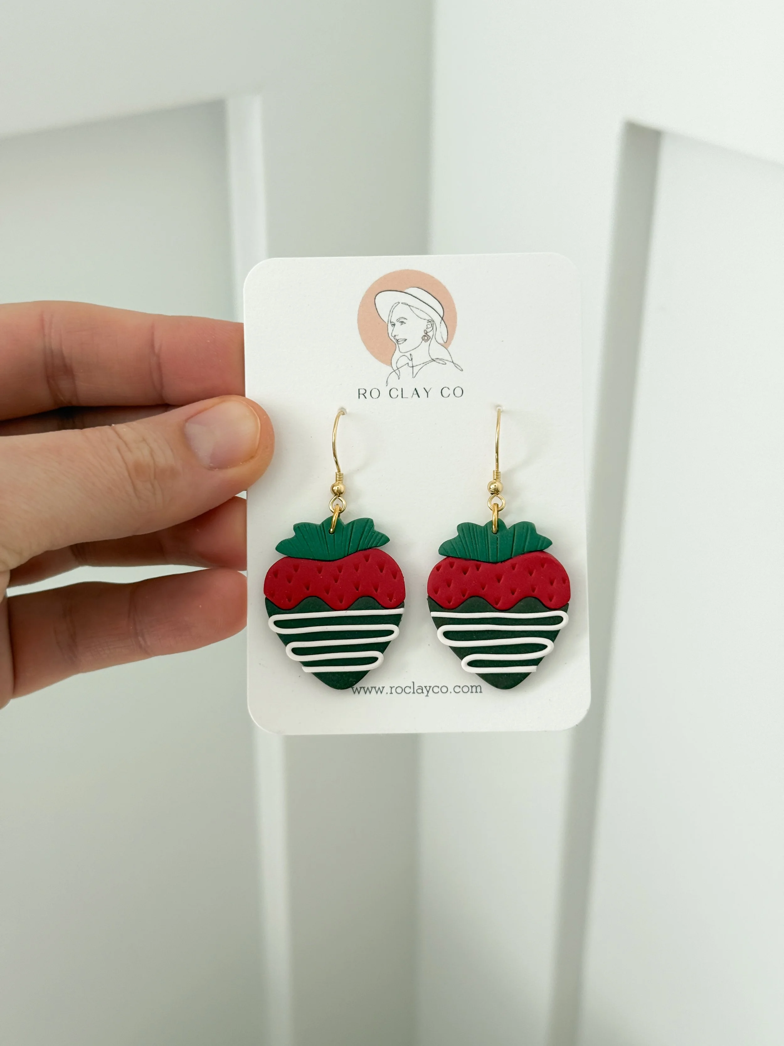 Chocolate Covered Strawberry Dangles