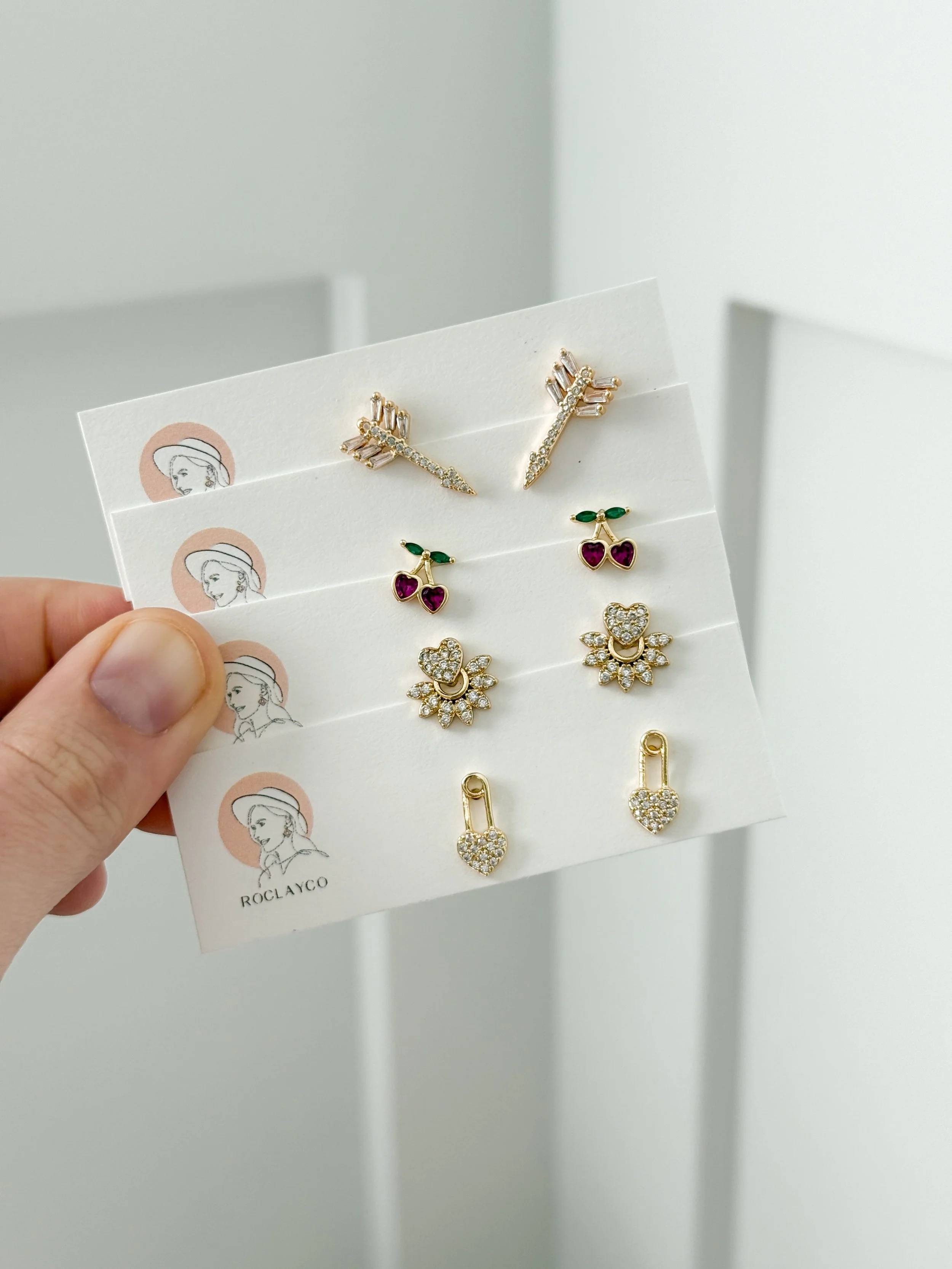 Assorted Holiday Themed Studs