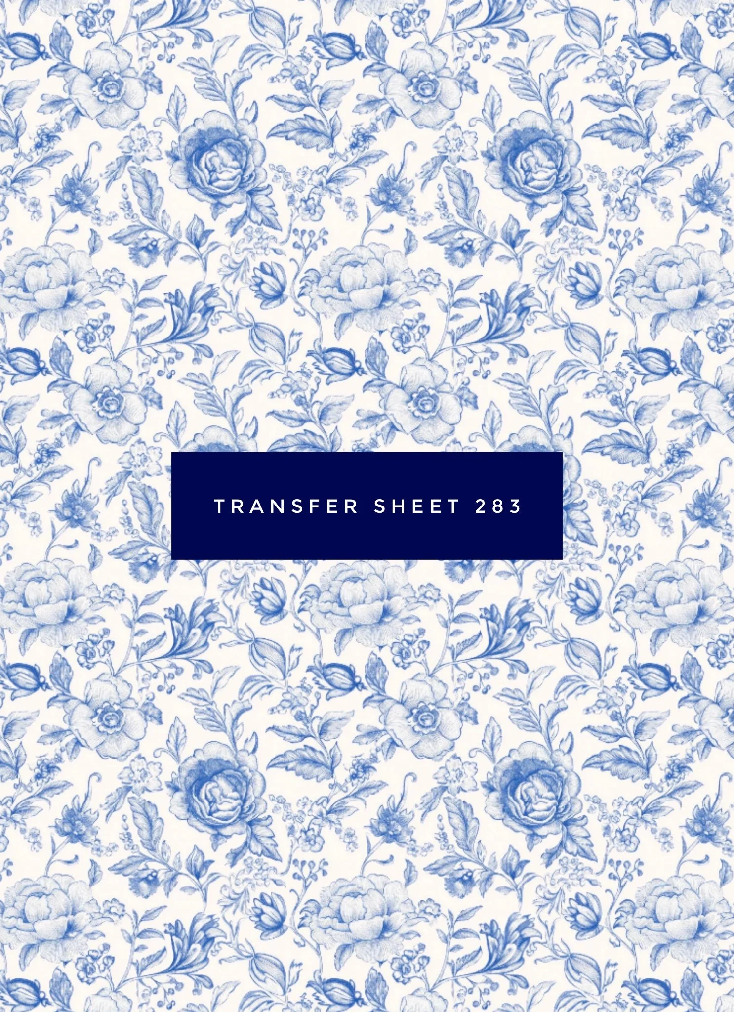 Transfer Sheet 283 (Vintage Blue Toile)