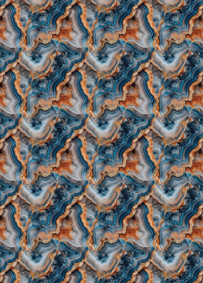 Transfer Sheet 475 (Blue and Orange Stone)