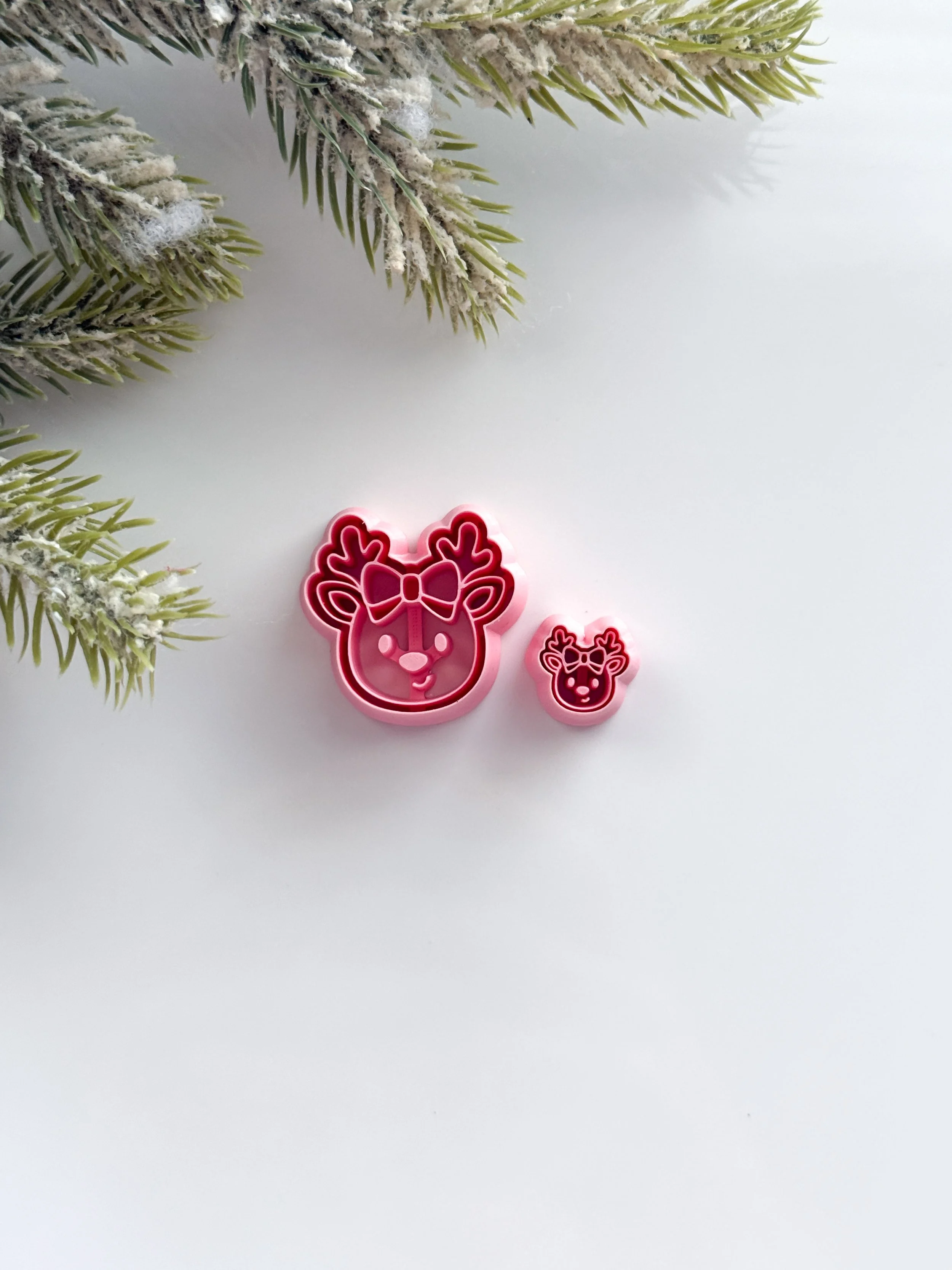 Embossed Reindeer Head
