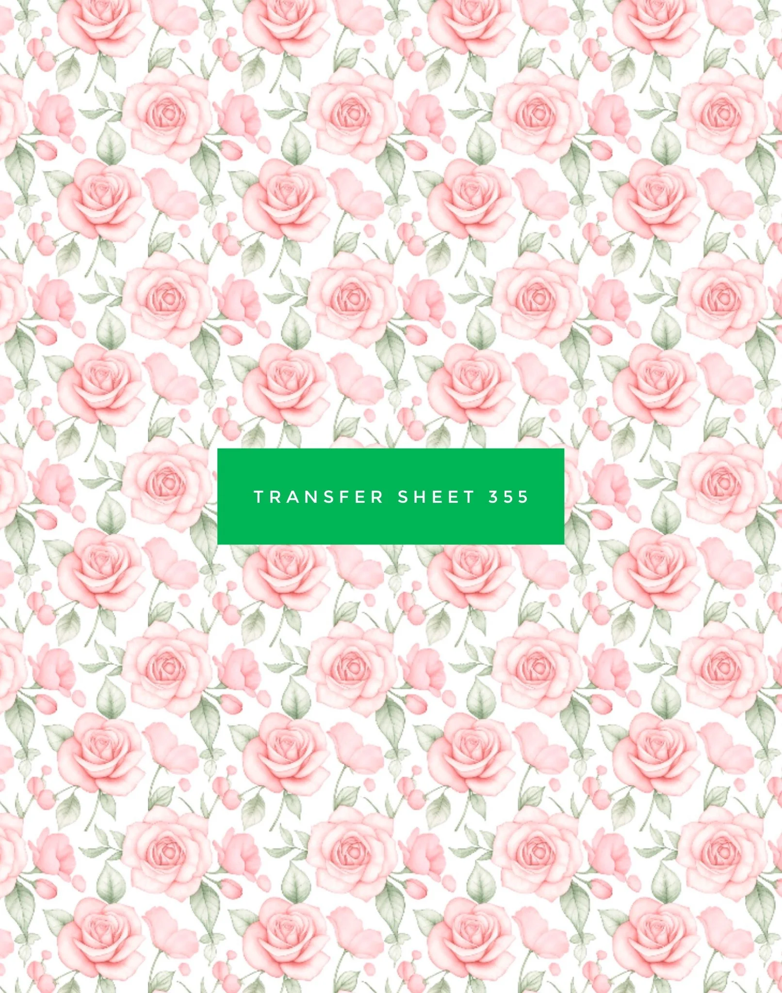 Transfer Sheet 355 (Soft Roses)