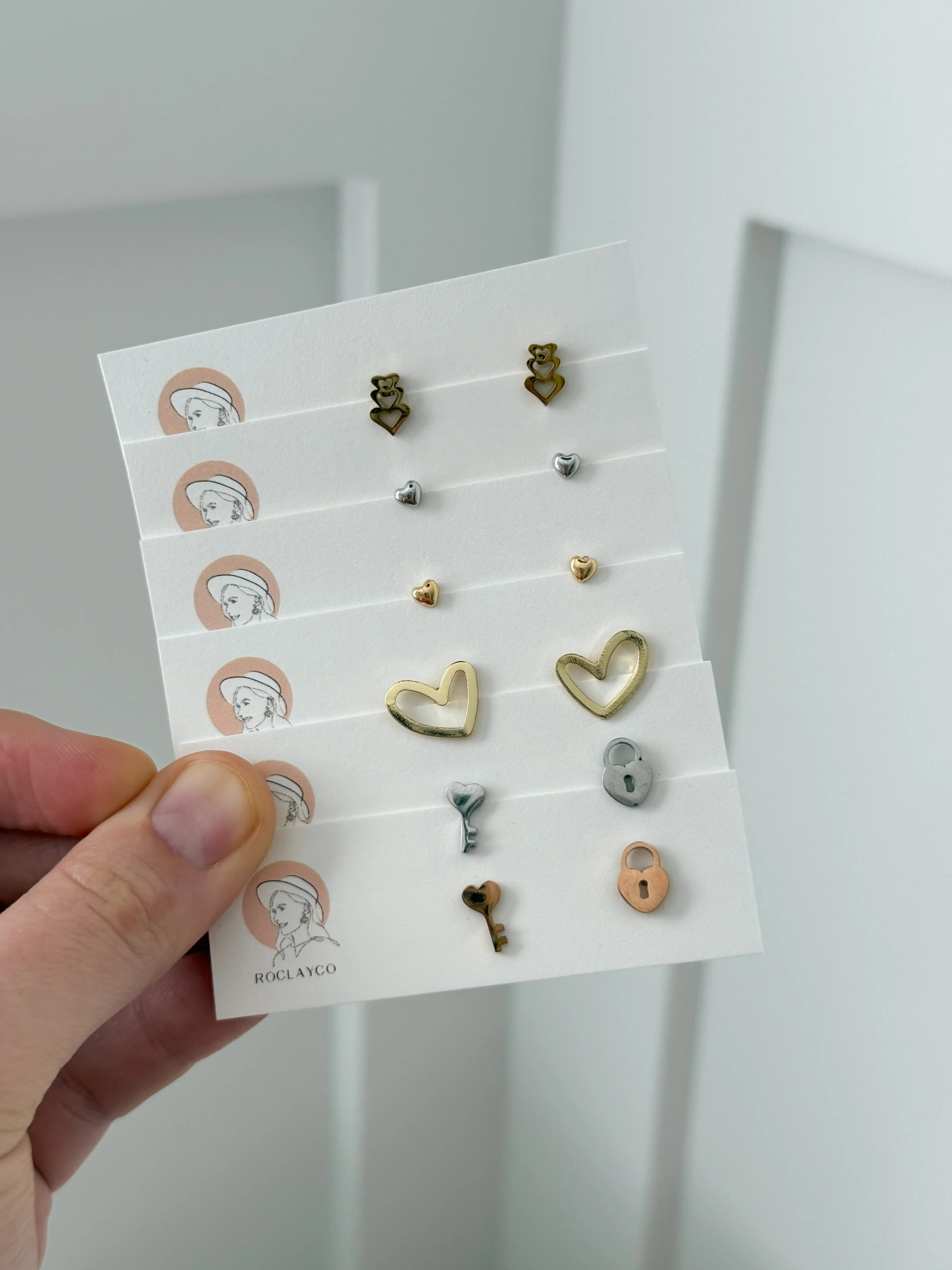 Assorted Valentine's Studs