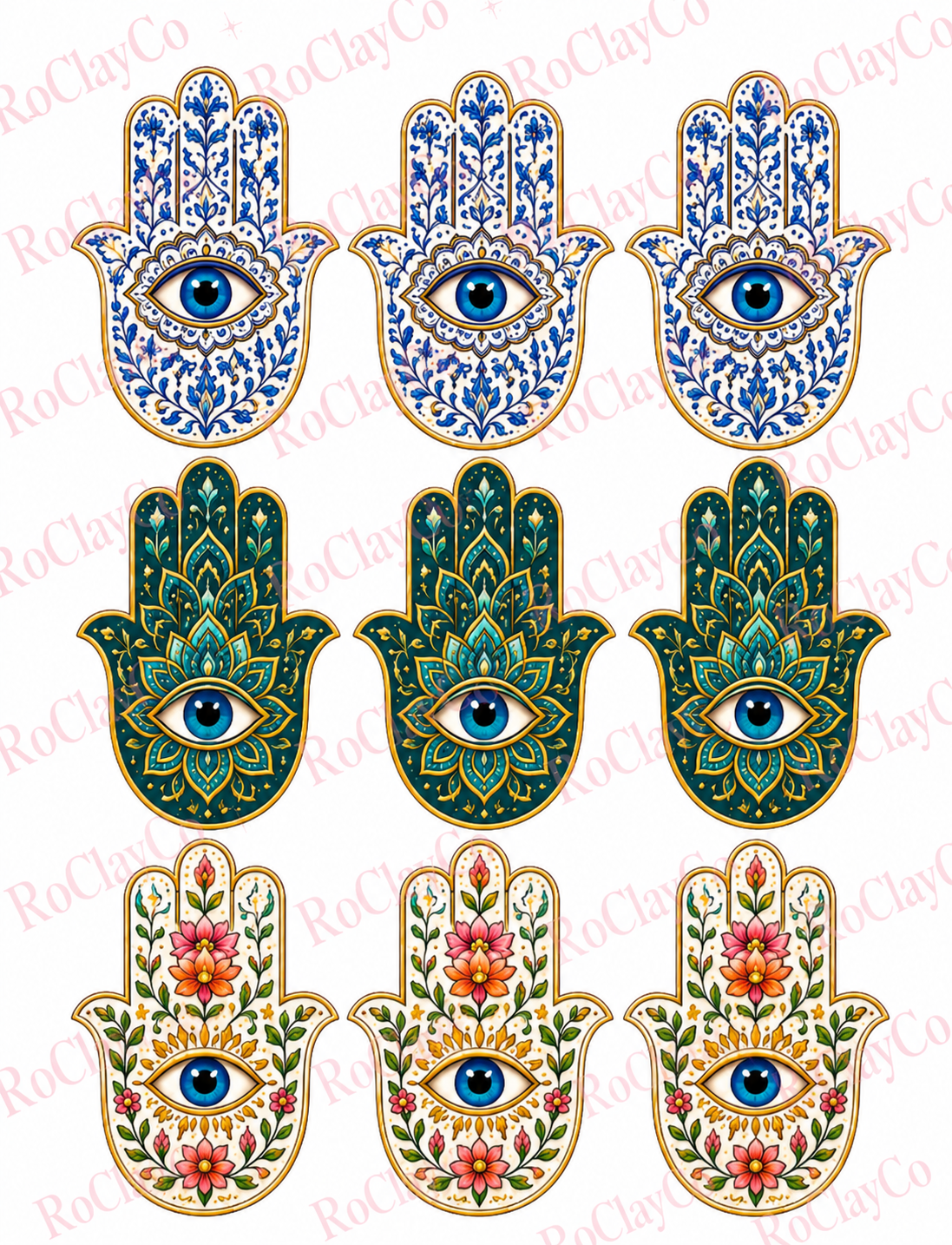 Transfer Sheet 471 (Hamsa Hand)