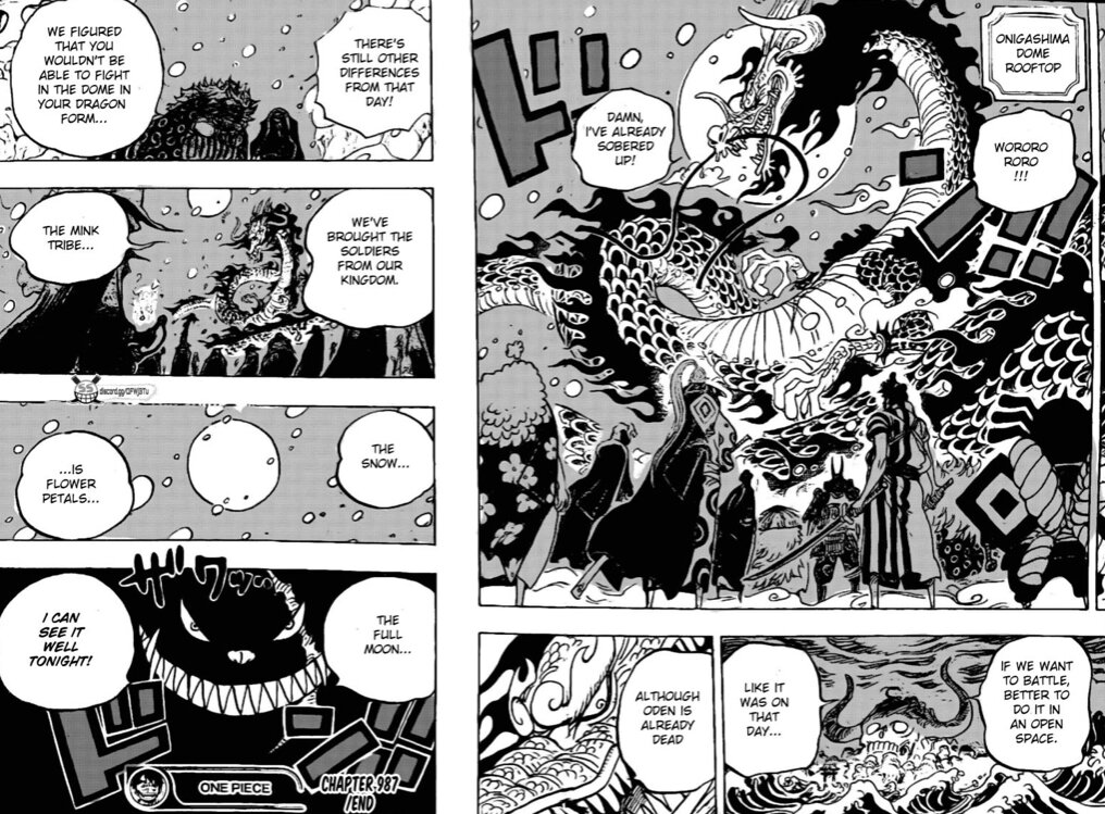 One Piece Chapter 987 It S An All Out War Mega Universe