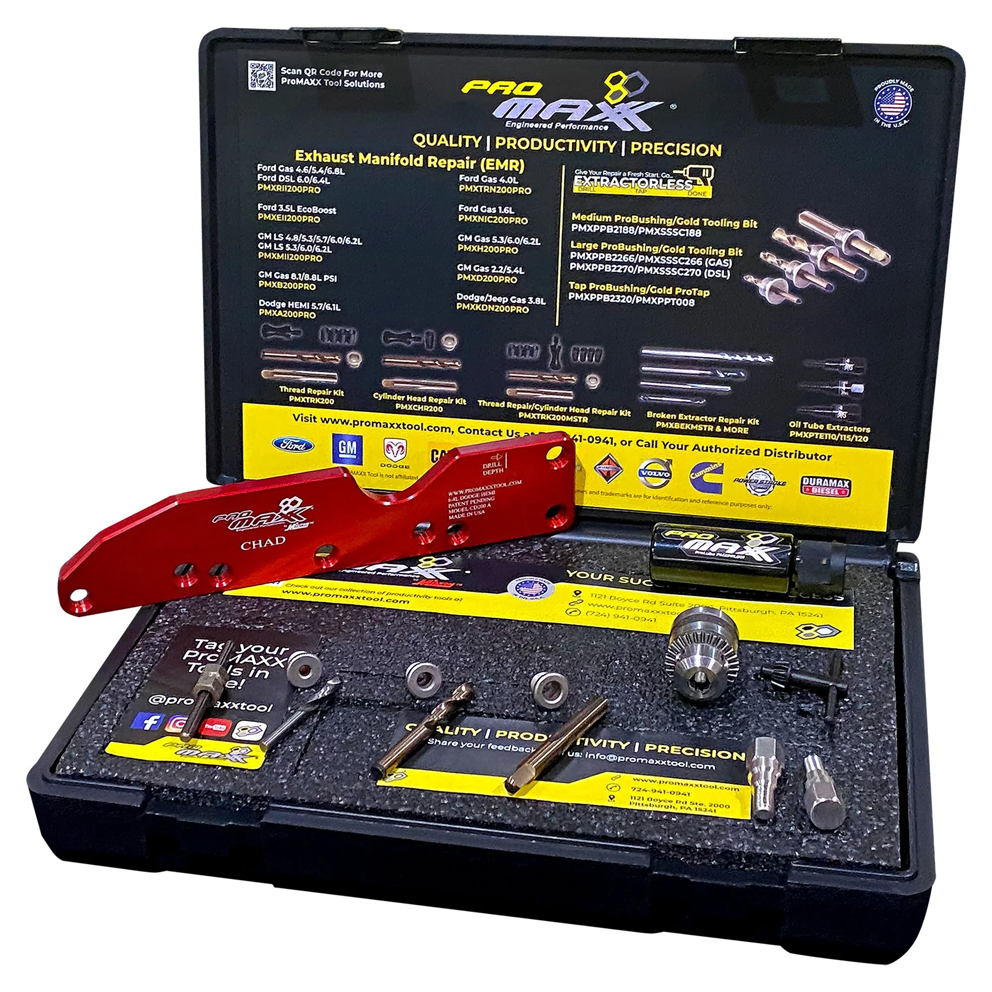 Dodge RAM 6.4L HEMI Exhaust Manifold Broken Bolt Repair ProMAXX Tool