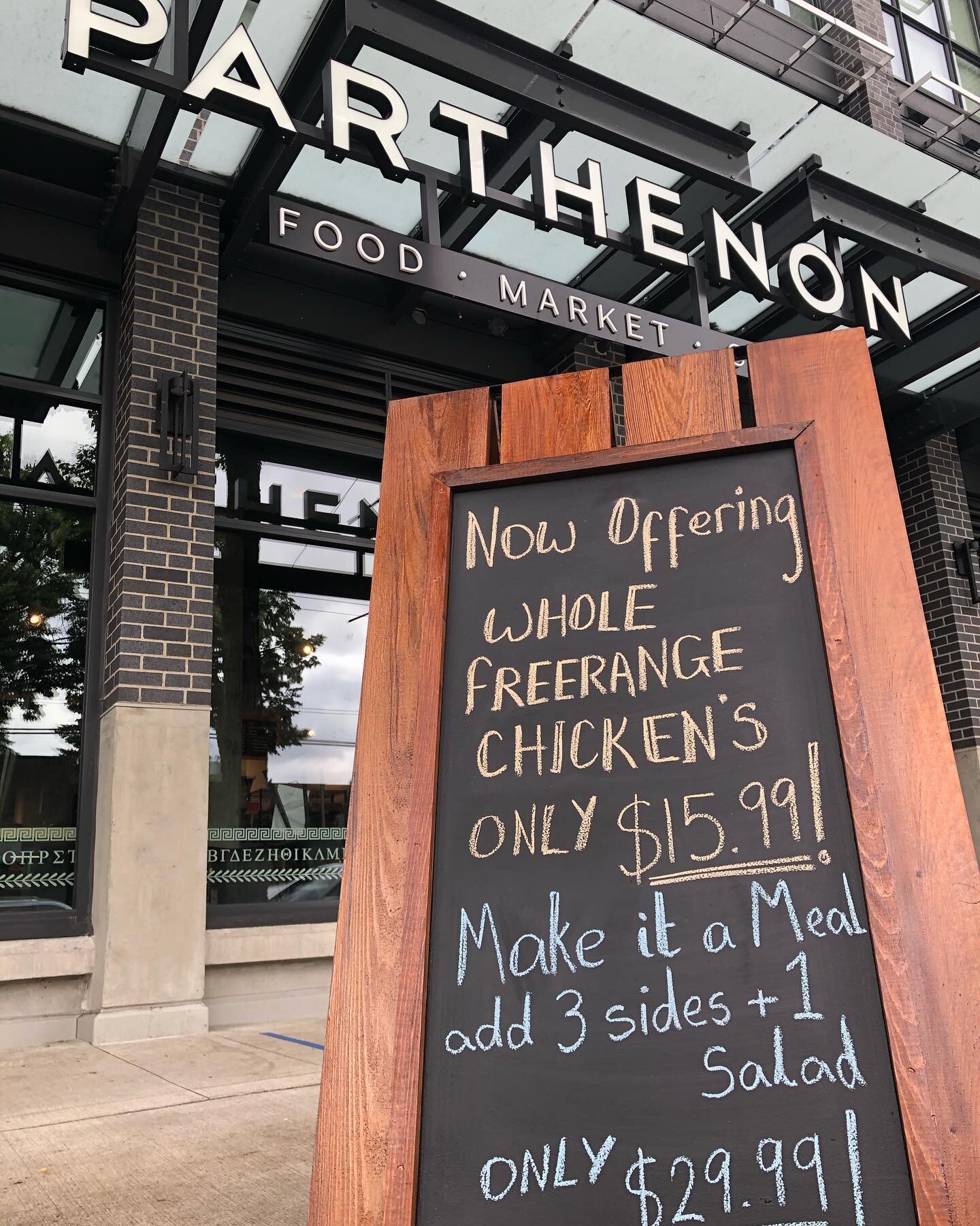 Stop by and try our delicious whole freerange chicken $15.99 and chicken meal! Which comes with 3 sides and 1 salad for only 29.99🍗🥗 Or order for delivery straight to your home with your grocery order! Please call or come in for more details 604-73