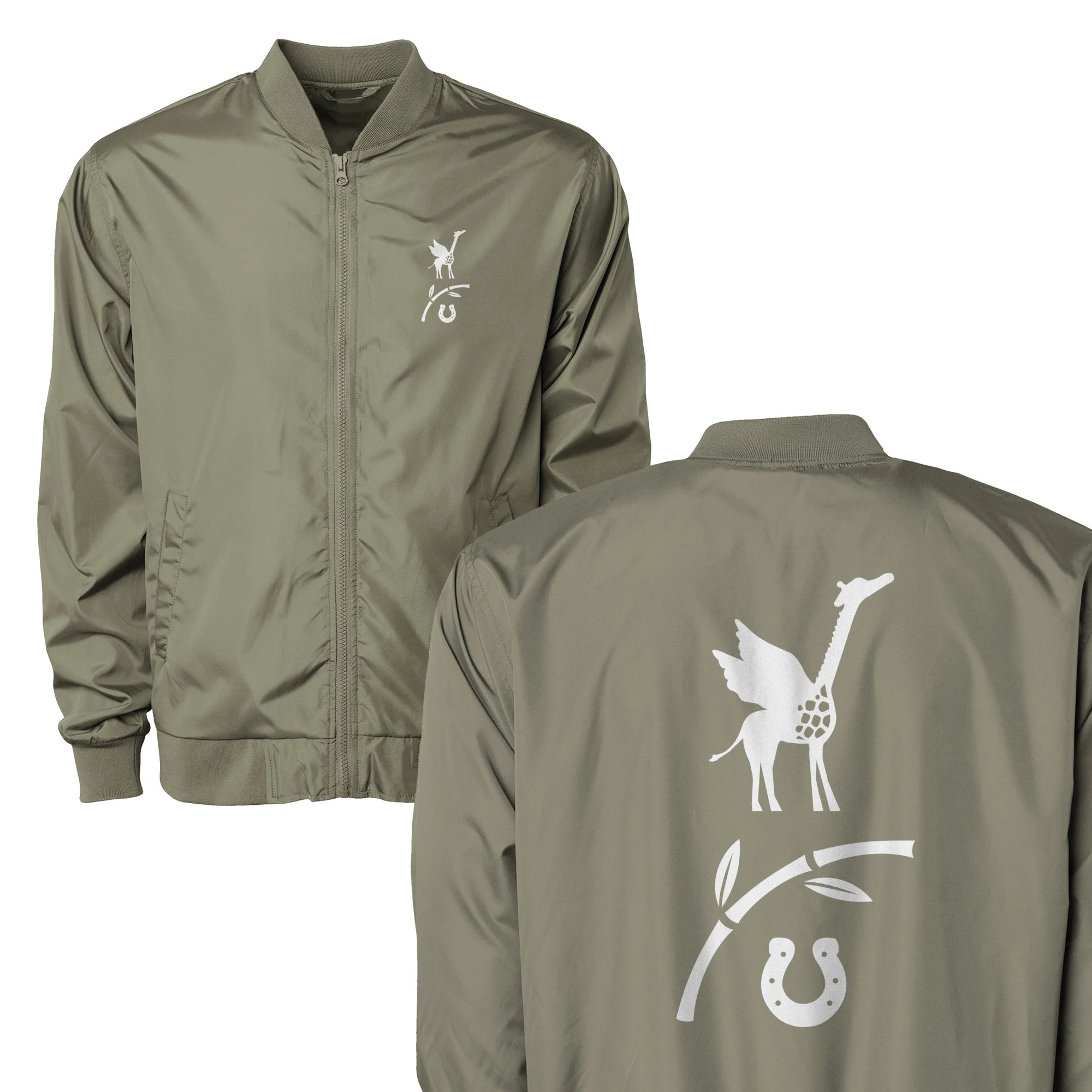 bomber jacket military green