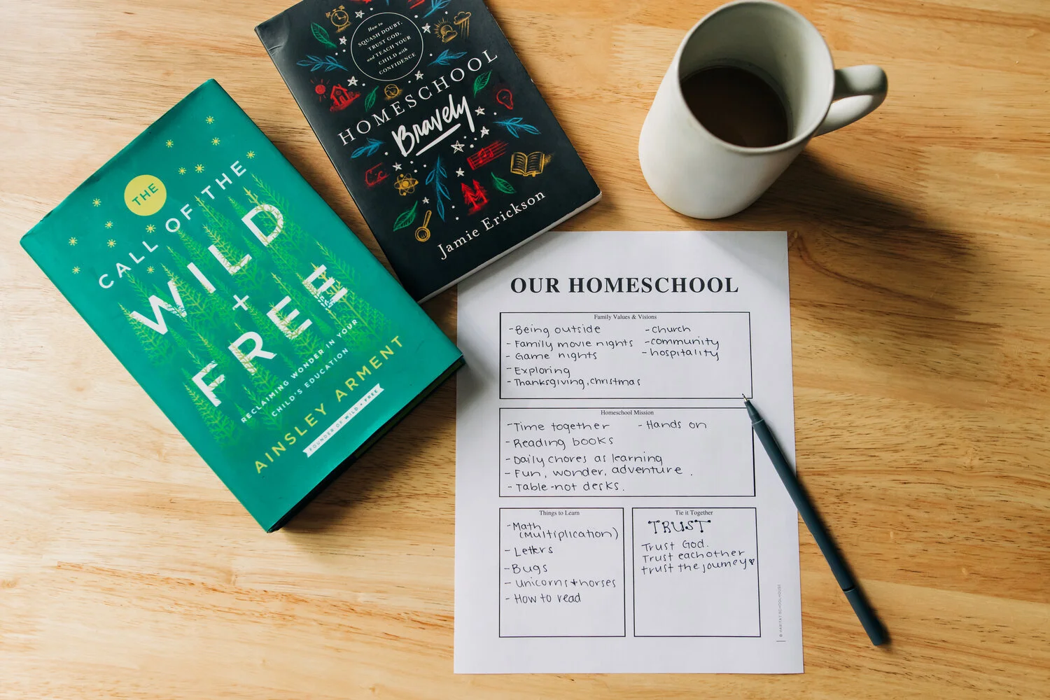 Planning An Intentional Homeschool Year &amp; Printable Worksheets